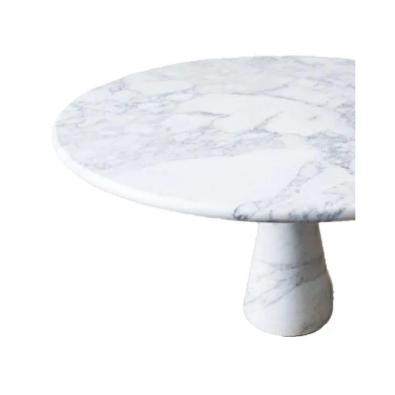 Mid-Century Modern Angelo Mangiarotti Dining Table in Arabescato Marble For Sale