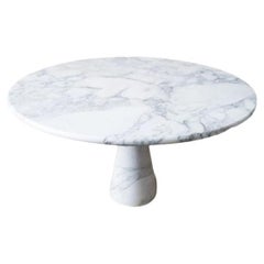 Angelo Mangiarotti Dining Table in Arabescato Marble