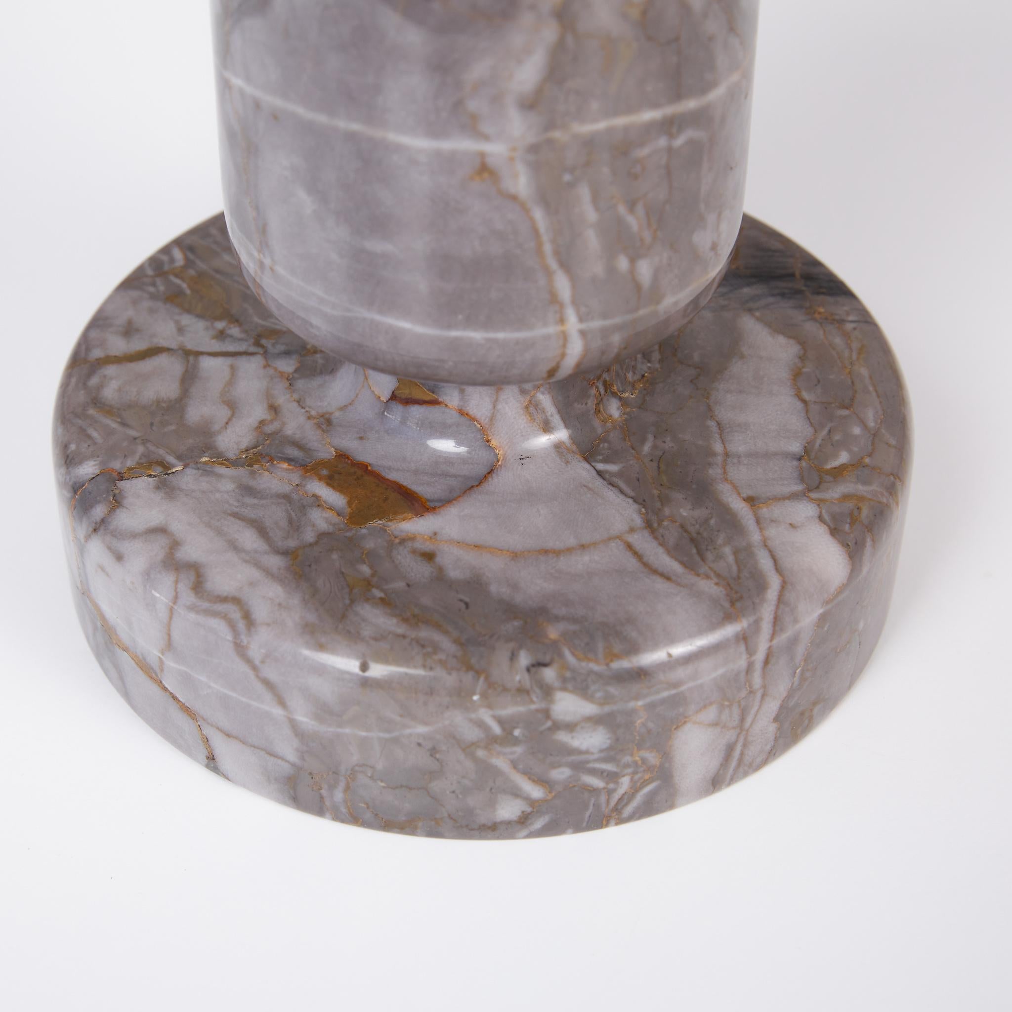 Angelo Mangiarotti Double Sided Marble Vase for Knoll 4