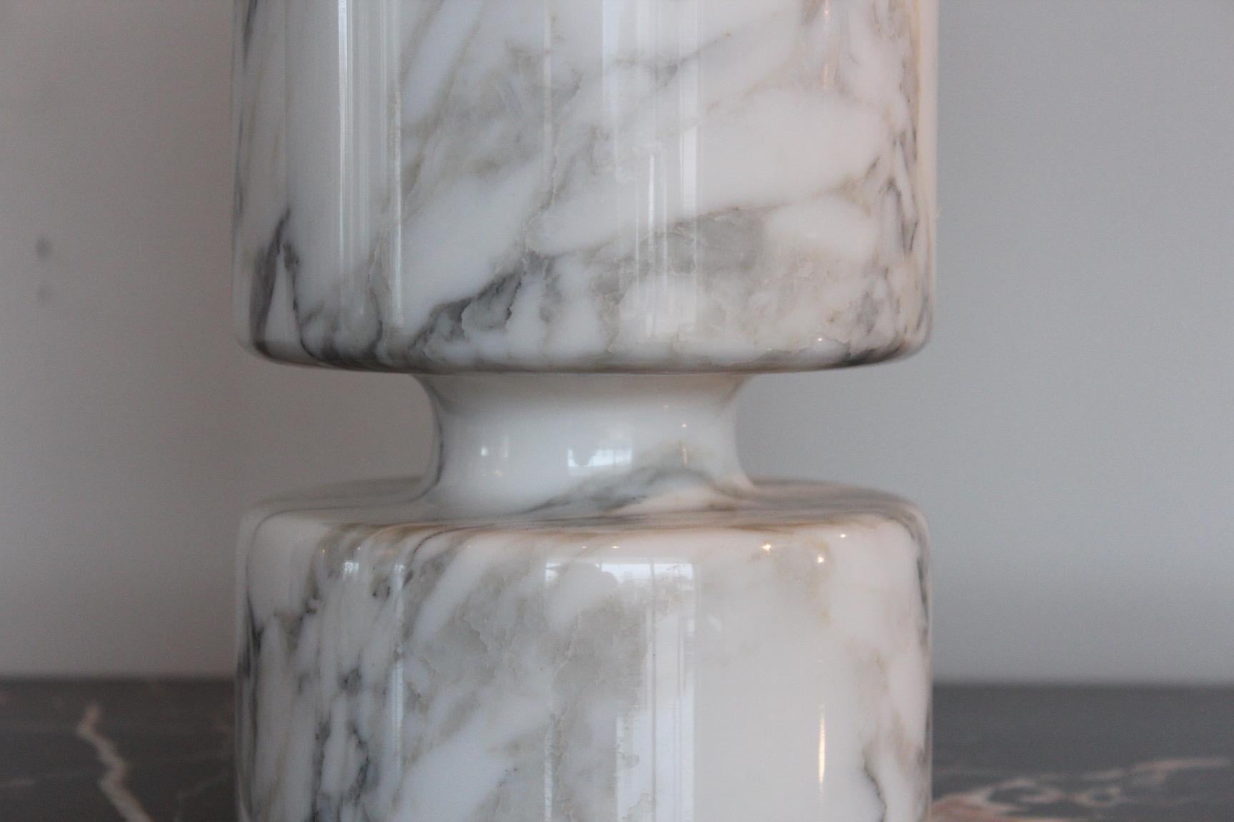 Angelo Mangiarotti Double Sided Marble Vase In Good Condition In Dallas, TX