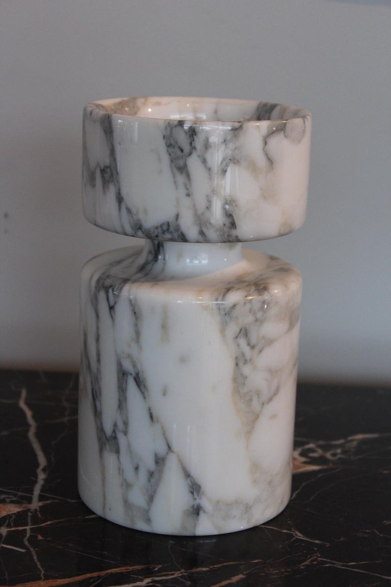 Angelo Mangiarotti Double Sided Marble Vase For Sale 2