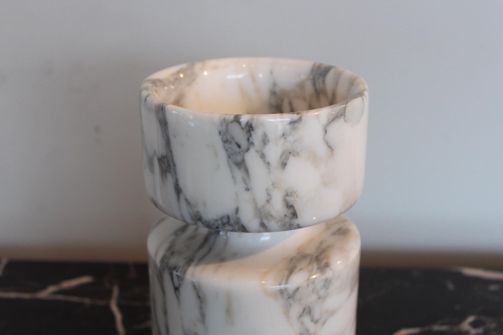 Angelo Mangiarotti Double Sided Marble Vase 2