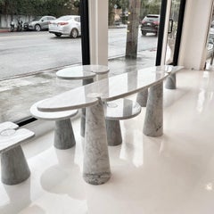 Angelo Mangiarotti Eros Carrara Marble Console for Skipper, 1960s Italy