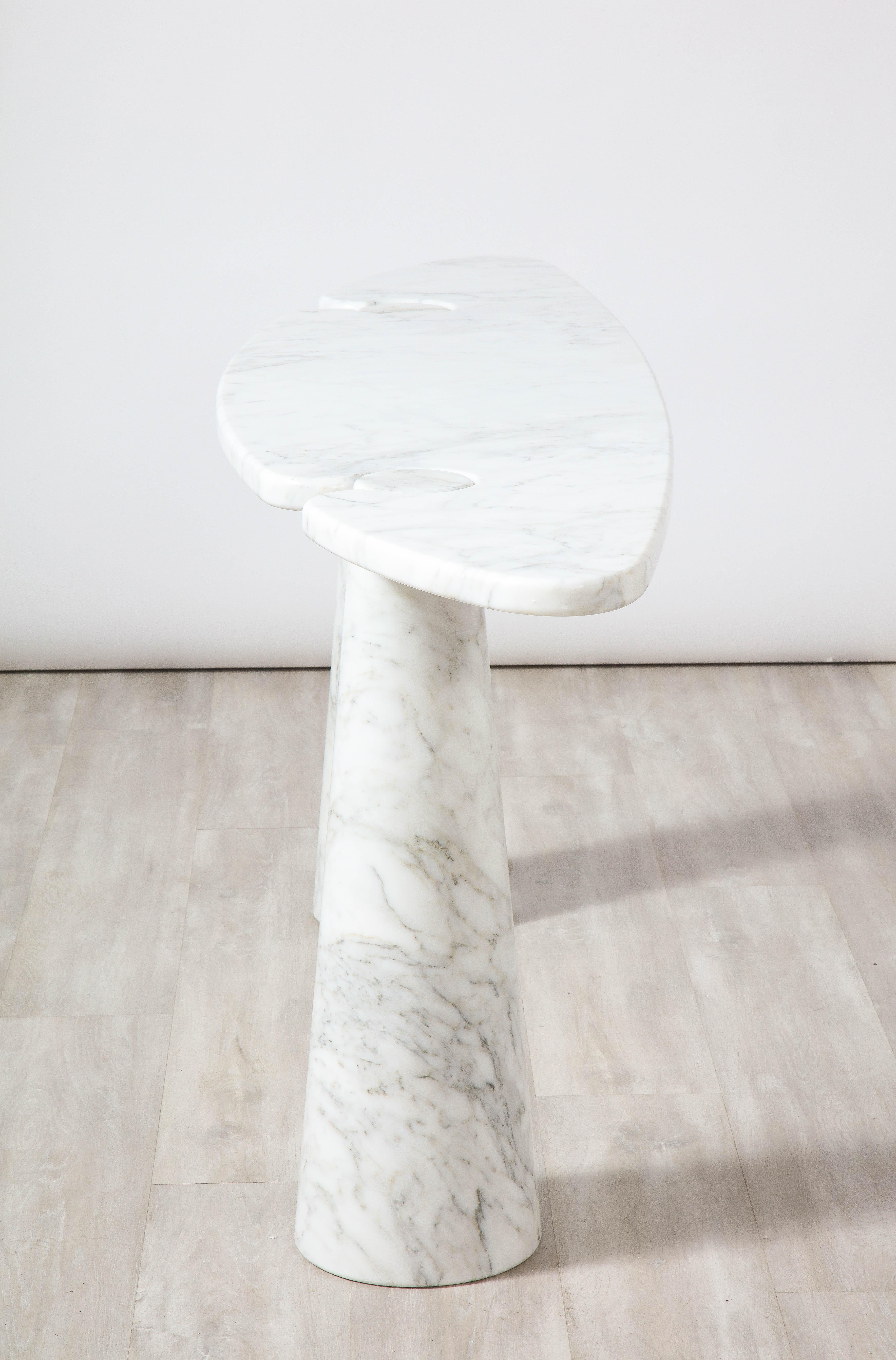 Table console en marbre de Carrare 