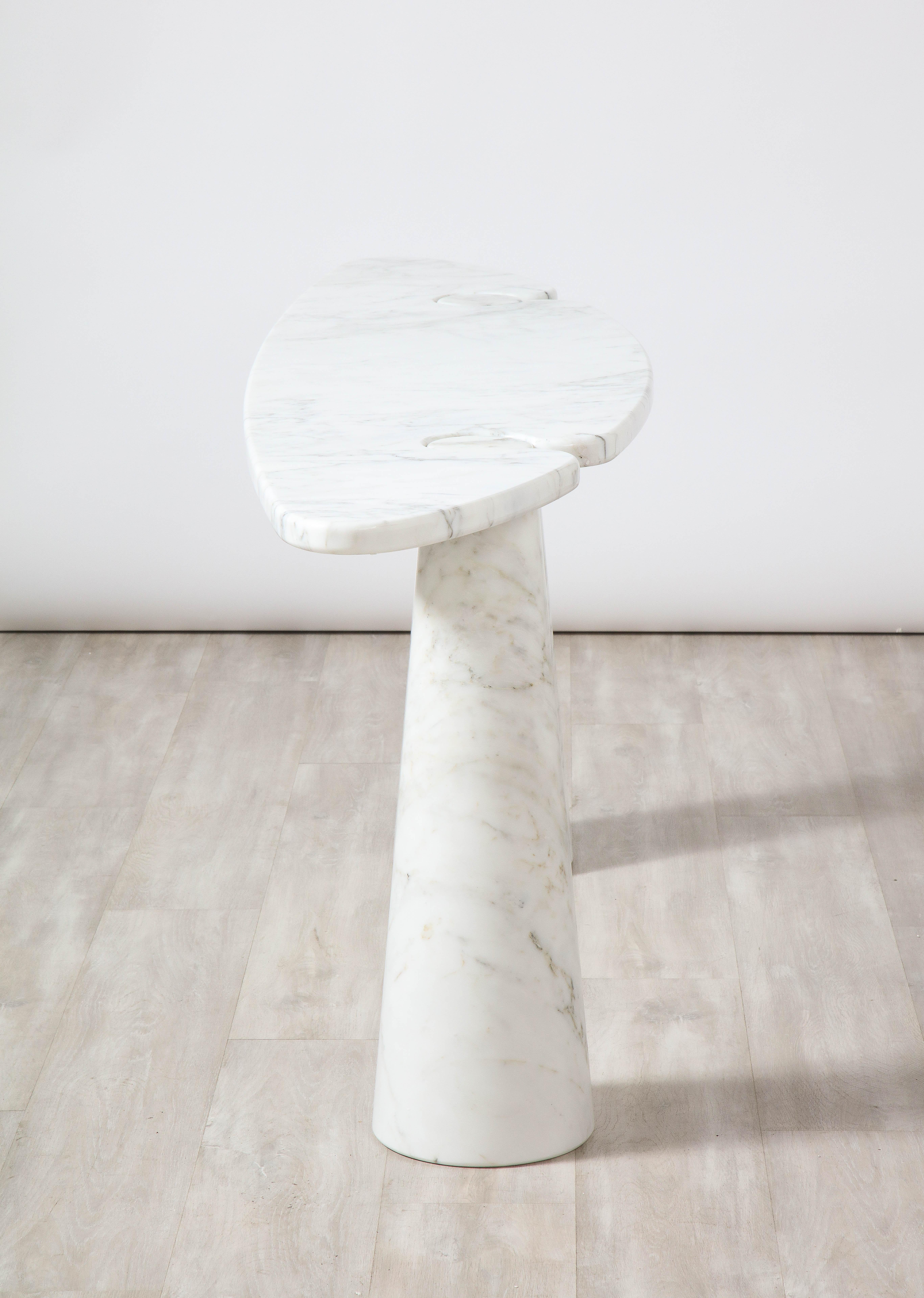 Angelo Mangiarotti 'Eros' Carrara Marble Console Table For Sale 8