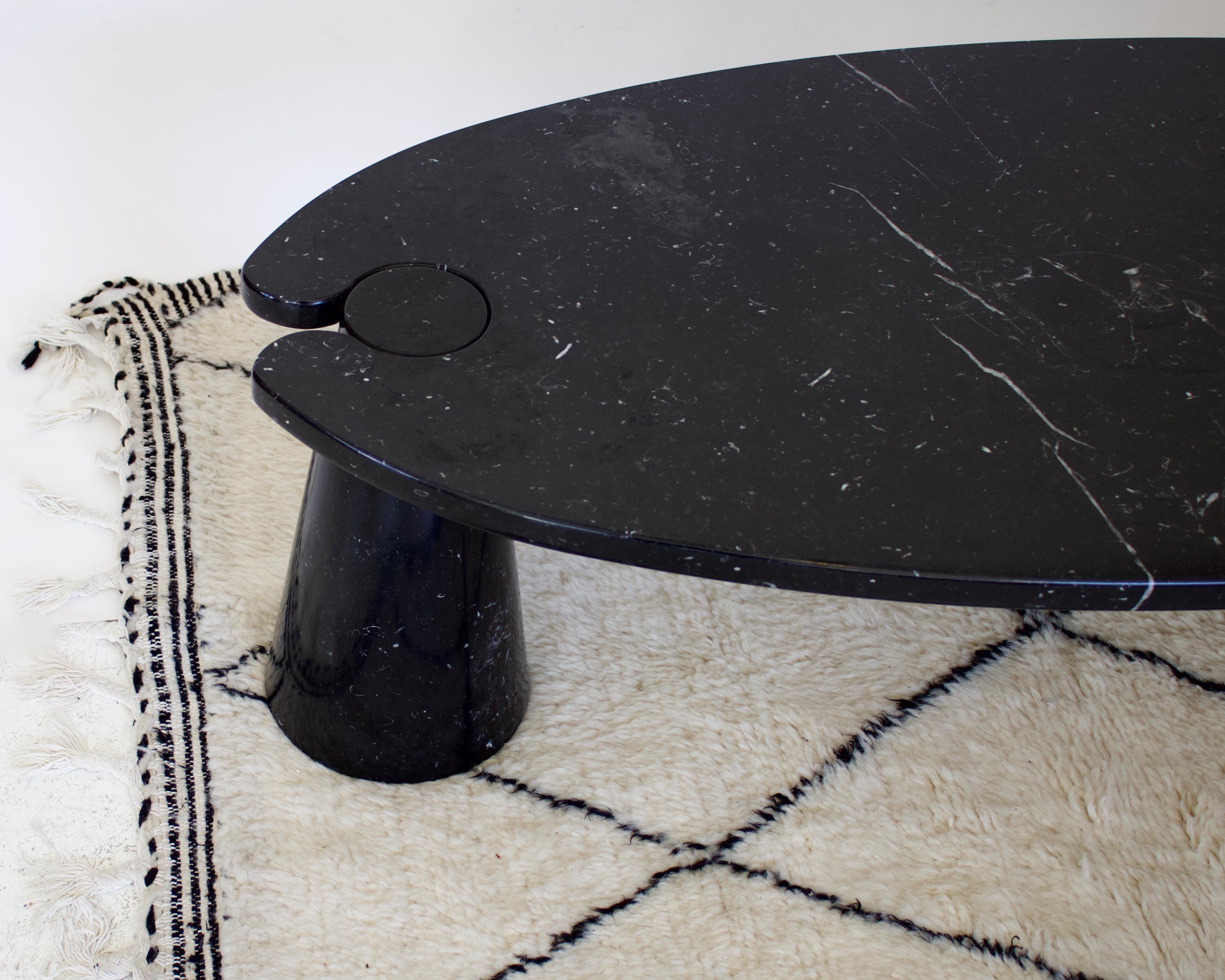 Angelo Mangiarotti Eros Coffee Table Black Marquina Marble Fucina for Skipper 3