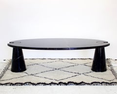 Angelo Mangiarotti Eros Coffee Table Black Marquina Marble Fucina for Skipper