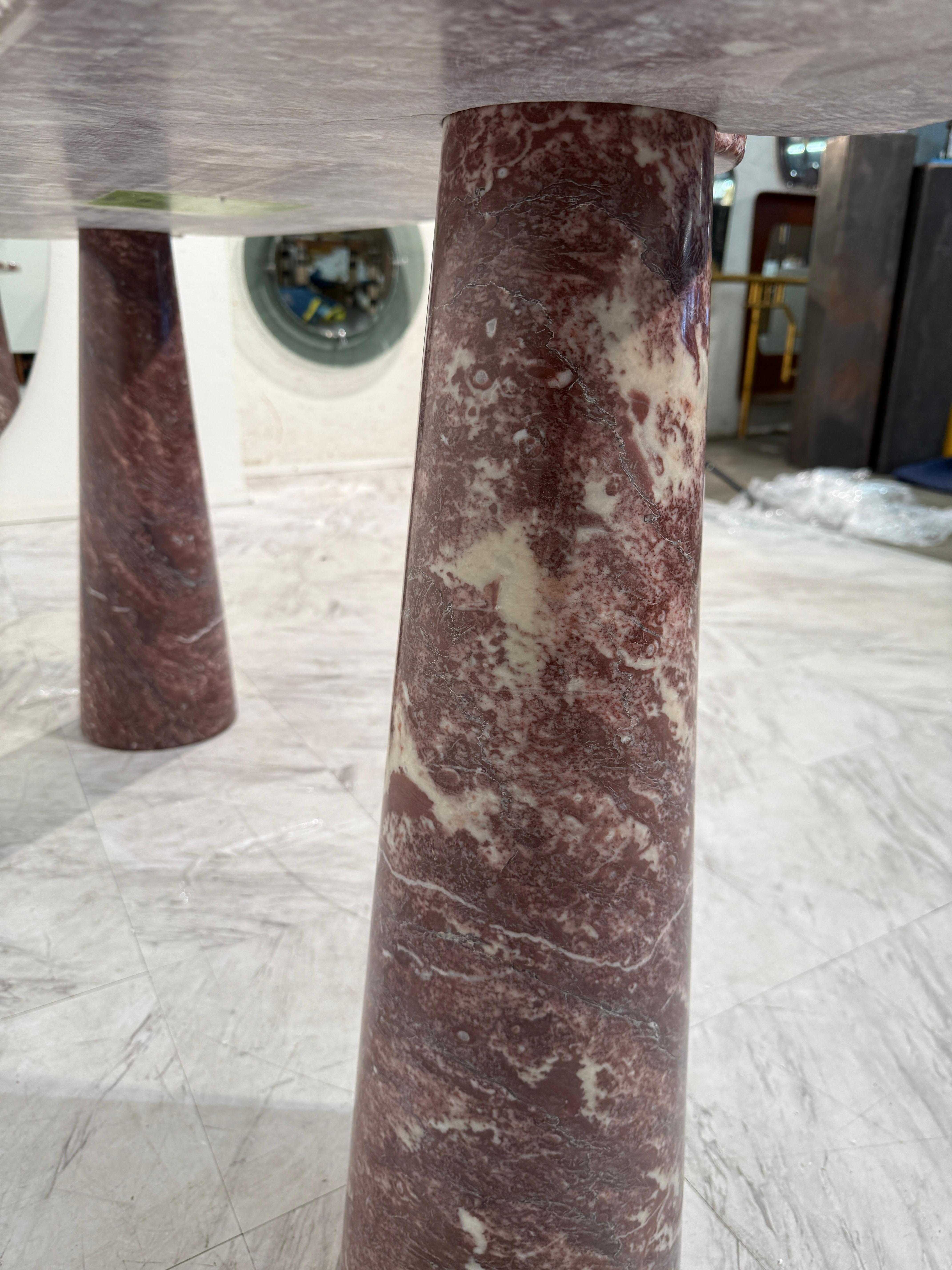 Marbre Angelo Mangiarotti Table console Eros en marbre Rosso Verona, Italie, années 1970 en vente