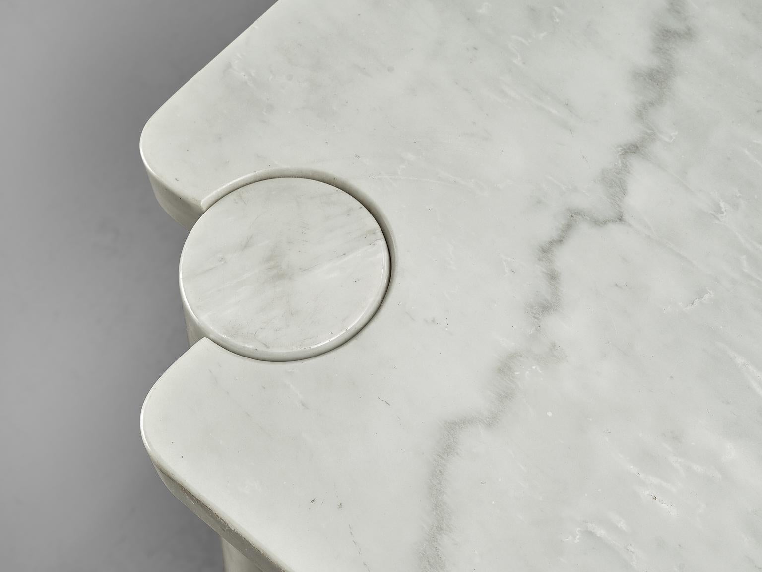 Late 20th Century Angelo Mangiarotti 'Eros' Dining Table in Carrara Marble