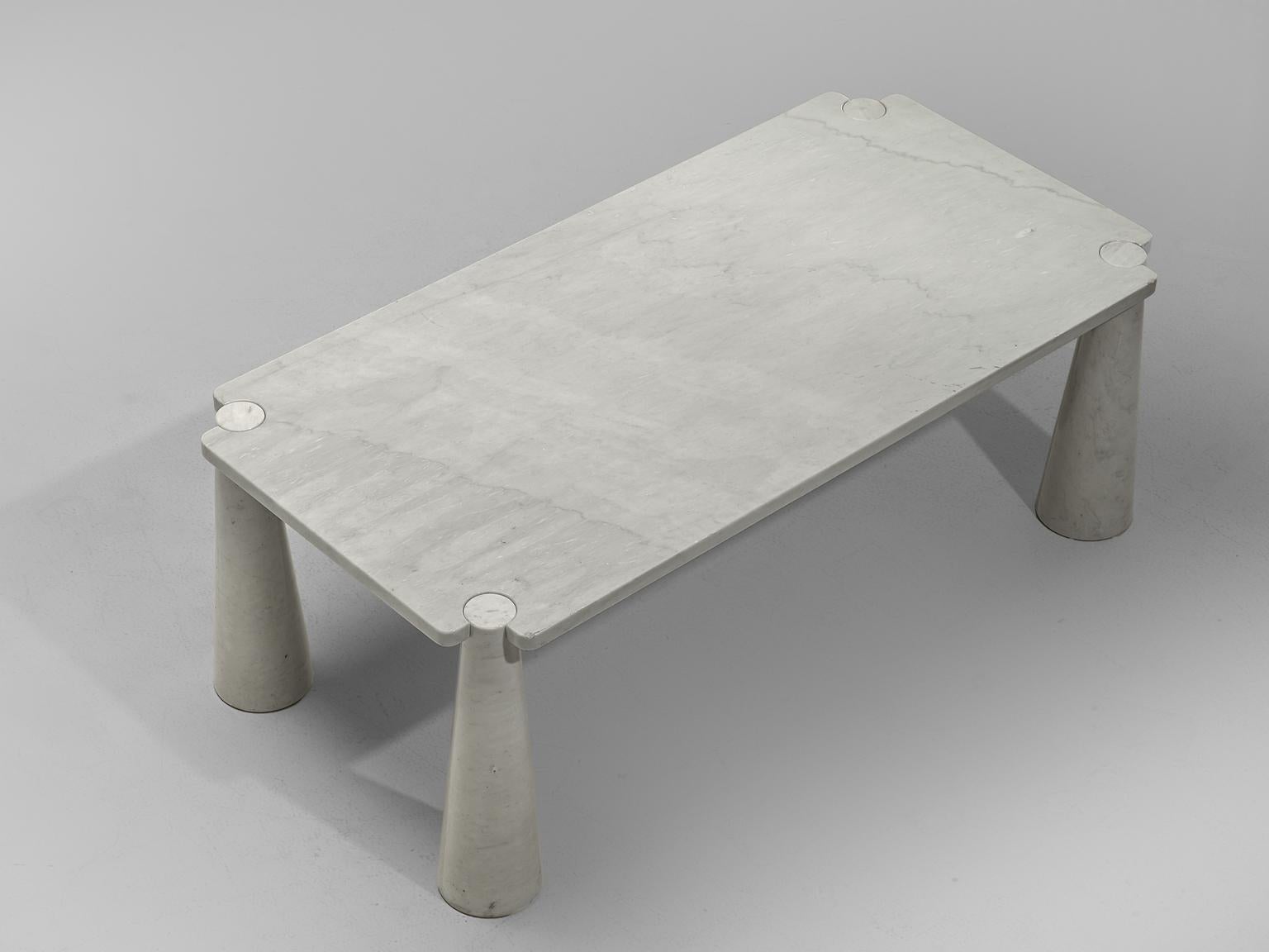 Angelo Mangiarotti 'Eros' Dining Table in Carrara Marble 1