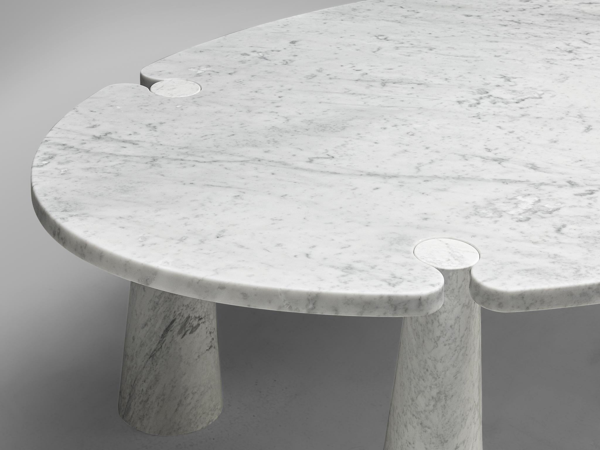 Post-Modern Angelo Mangiarotti 'Eros' Dining Table in Marble