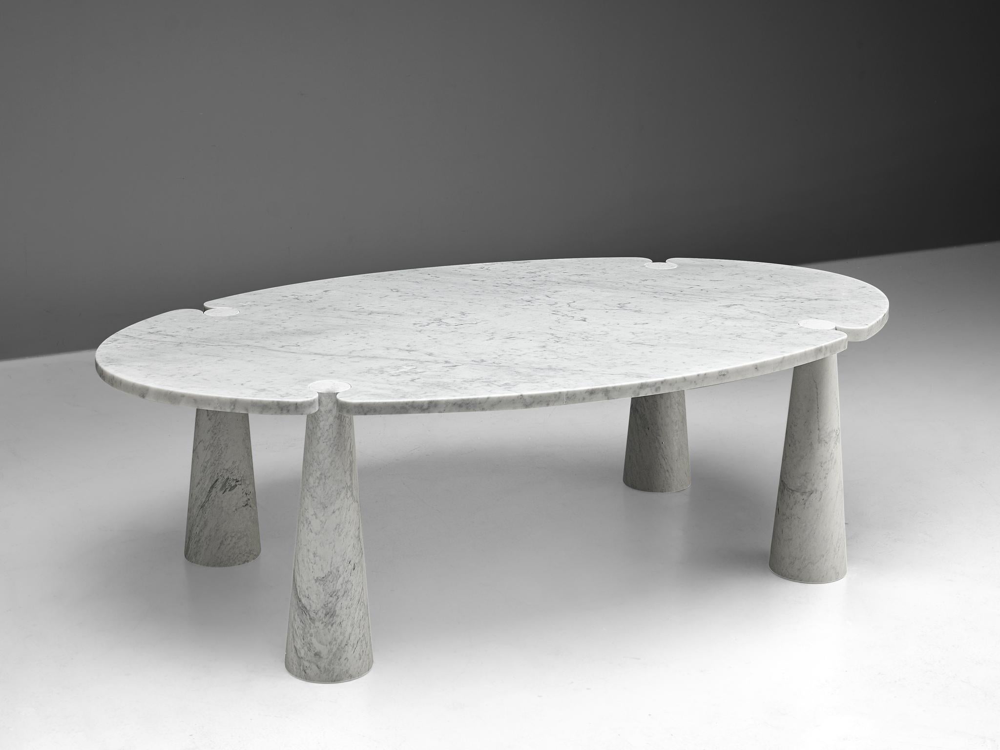 Italian Angelo Mangiarotti 'Eros' Dining Table in Marble