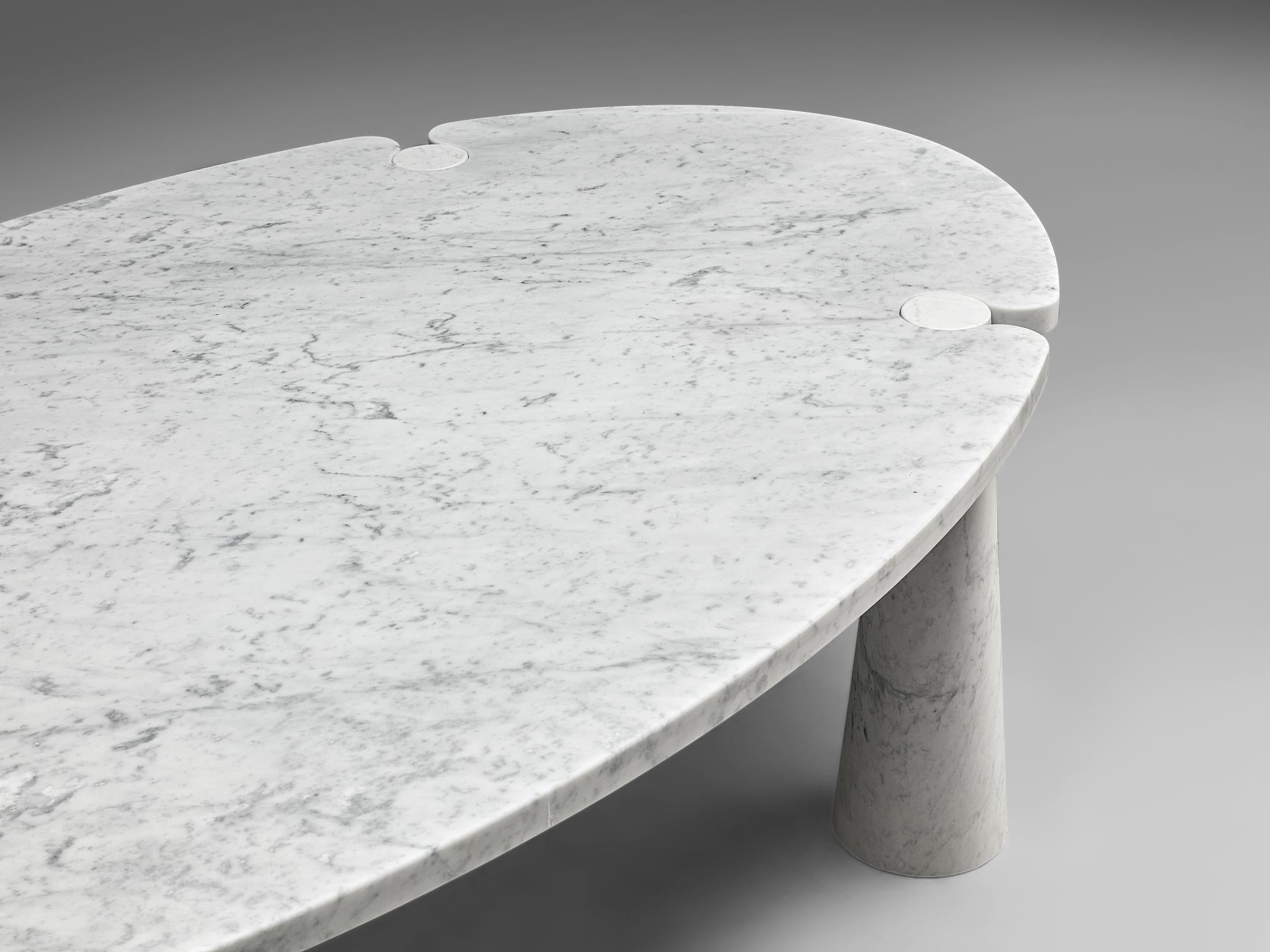 Angelo Mangiarotti 'Eros' Dining Table in Marble In Good Condition In Waalwijk, NL