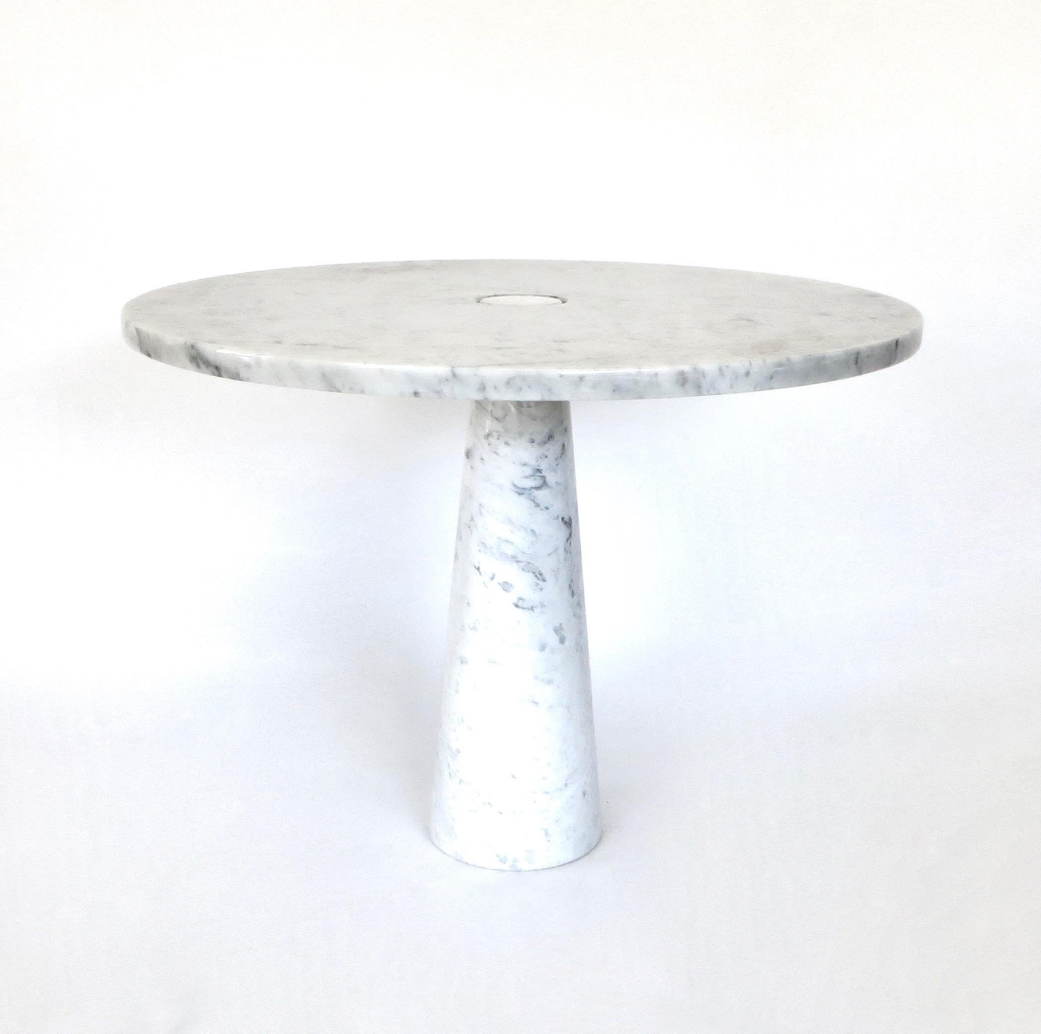 Mid-Century Modern Angelo Mangiarotti Eros for Skipper Carrara Marble Dining or Center Table