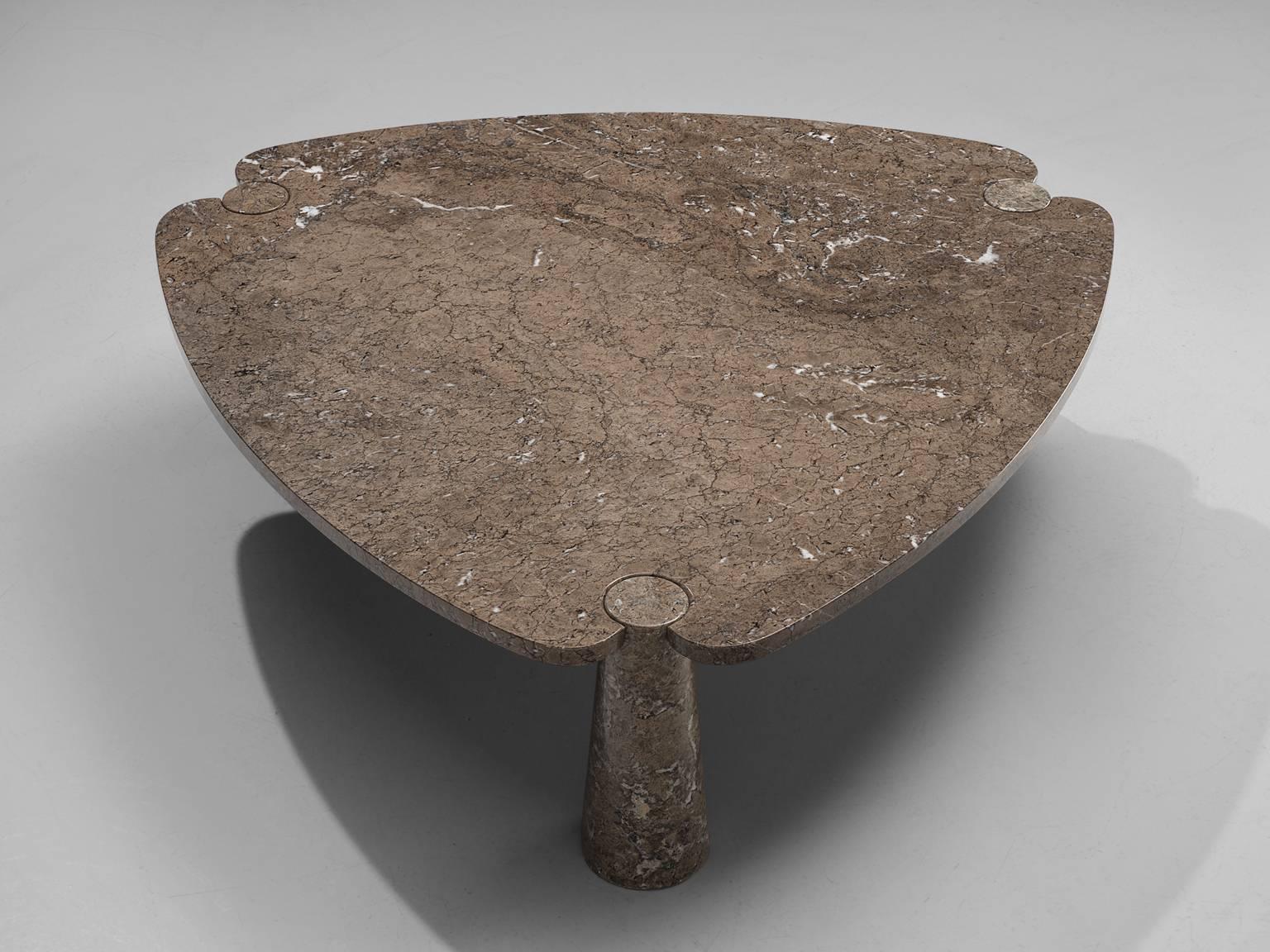Post-Modern Angelo Mangiarotti 'Eros' Marble Cocktail Table