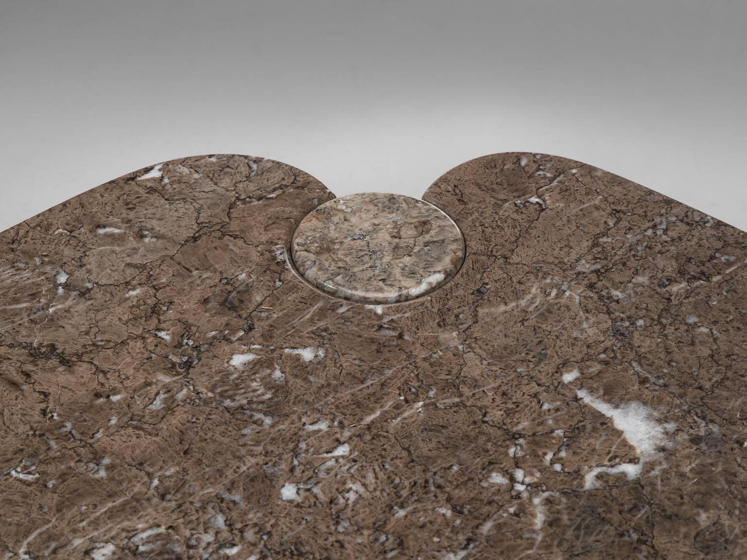 Italian Angelo Mangiarotti 'Eros' Marble Cocktail Table