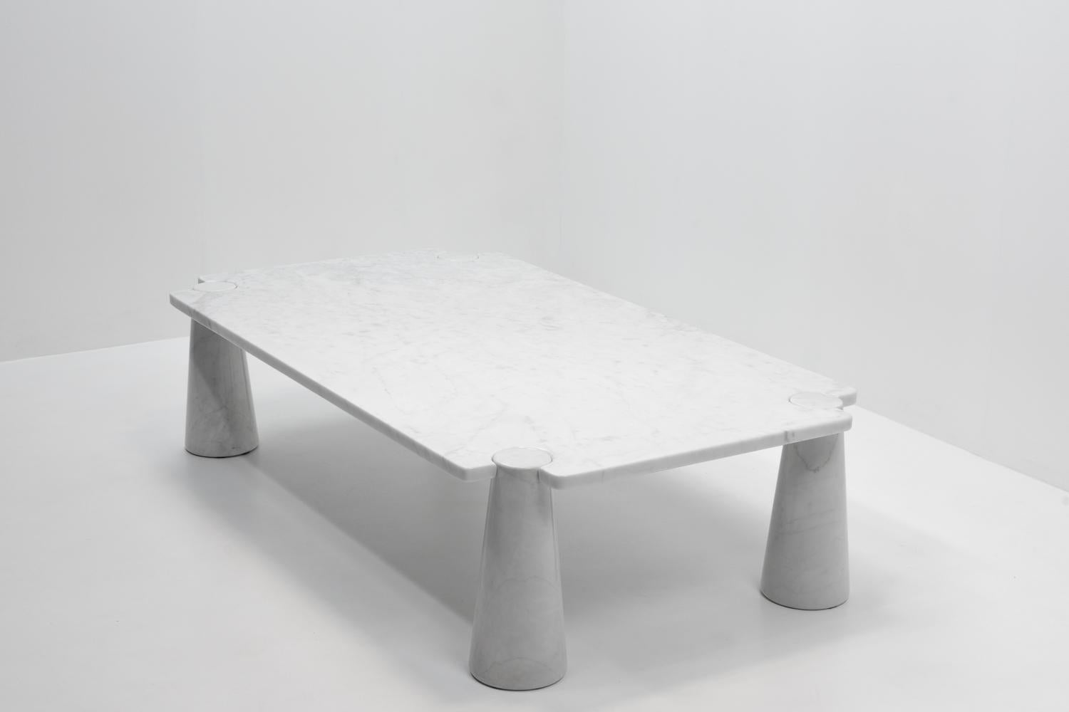 Angelo Mangiarotti, Eros Marmor Couchtisch, 1970er Jahre (Moderne der Mitte des Jahrhunderts) im Angebot