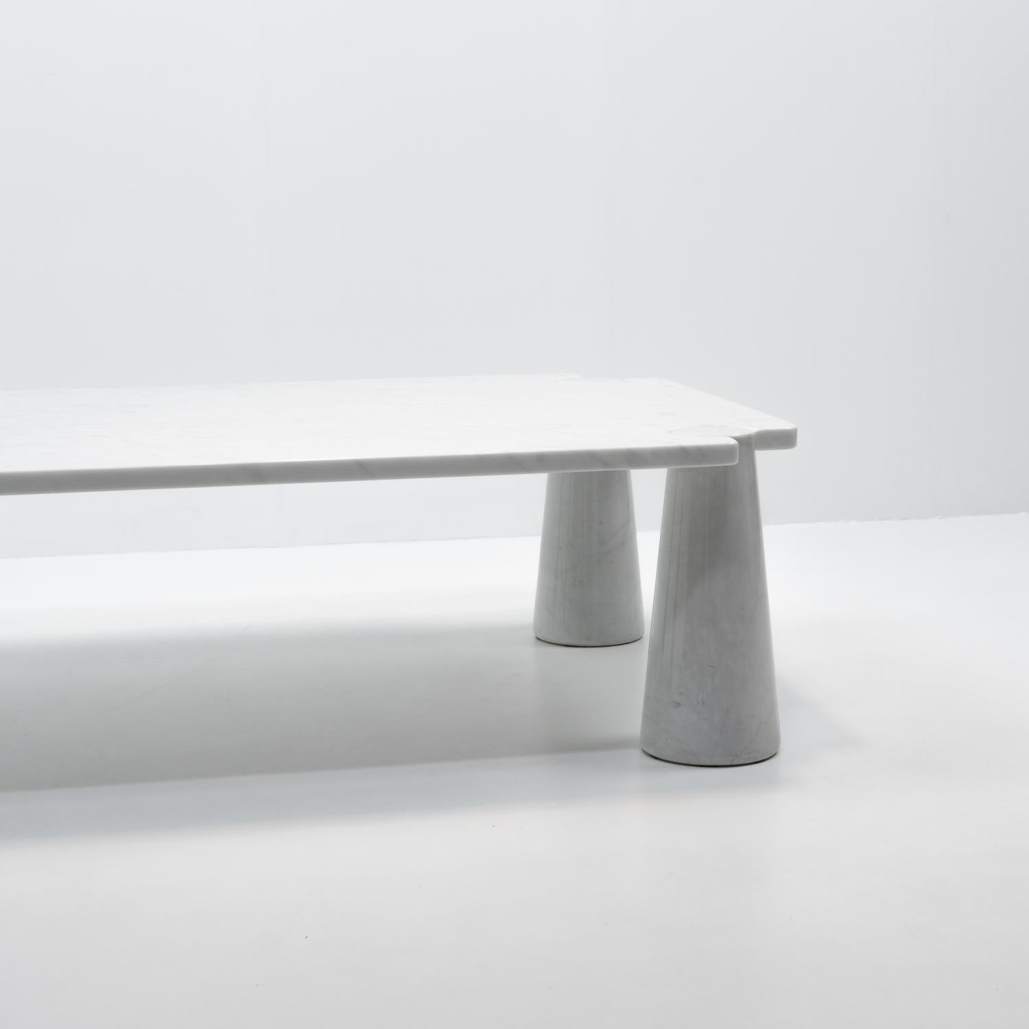 Angelo Mangiarotti, Eros Marmor Couchtisch, 1970er Jahre (Carrara-Marmor) im Angebot
