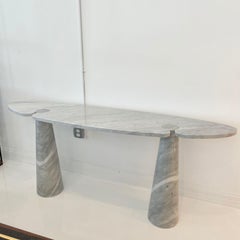 Angelo Mangiarotti Eros Carrara Marble Console for Skipper