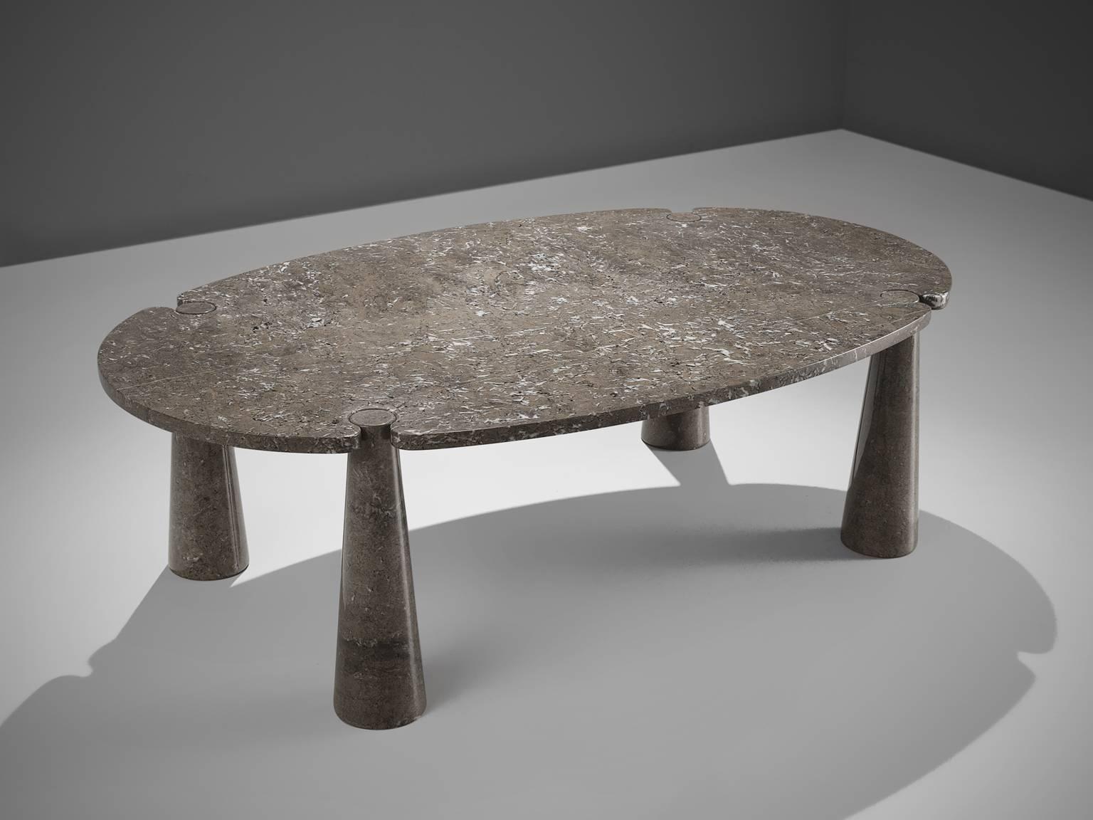Post-Modern Angelo Mangiarotti Eros Marble Dining Table