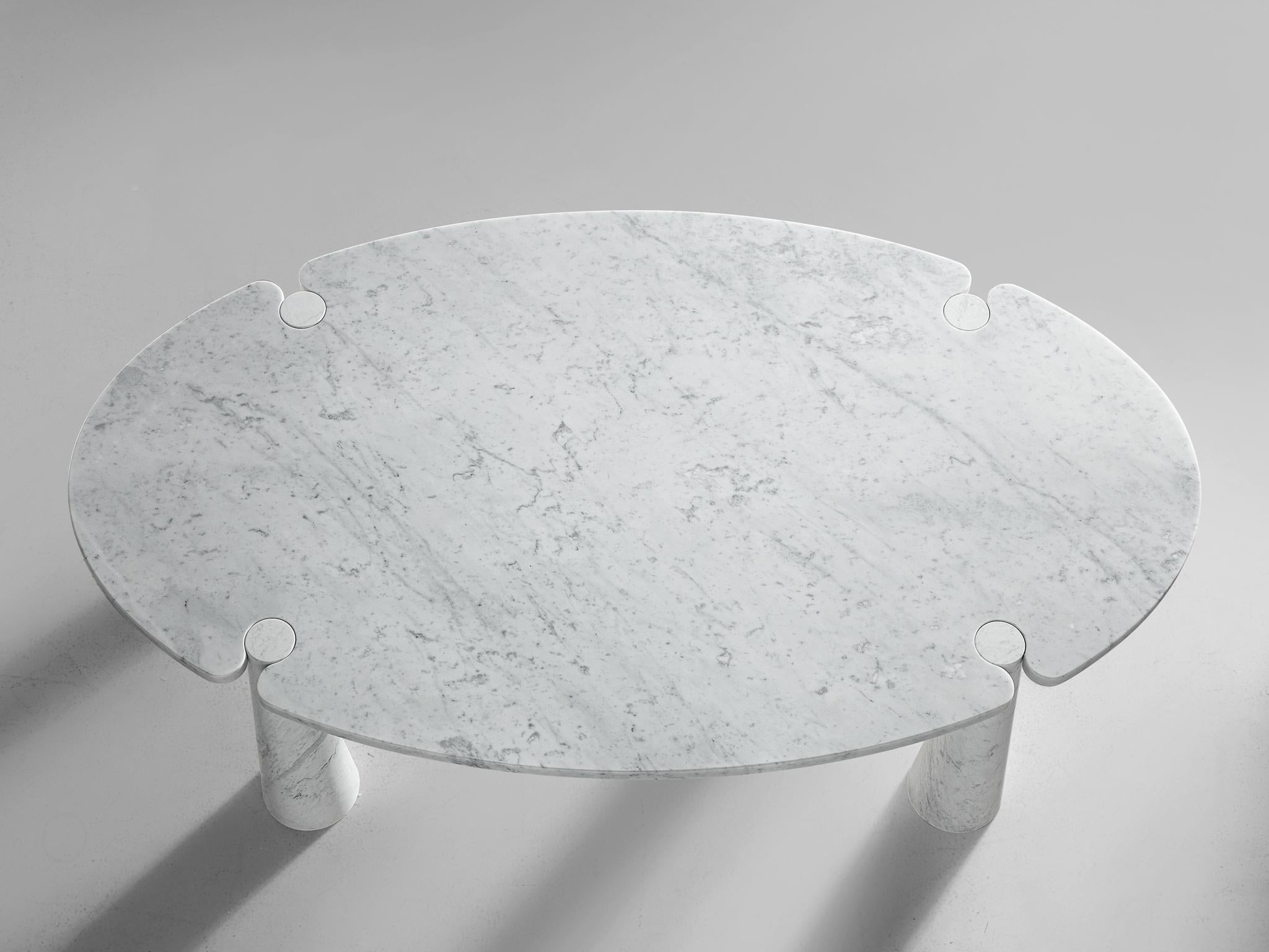 Late 20th Century Angelo Mangiarotti 'Eros' Marble Dining Table