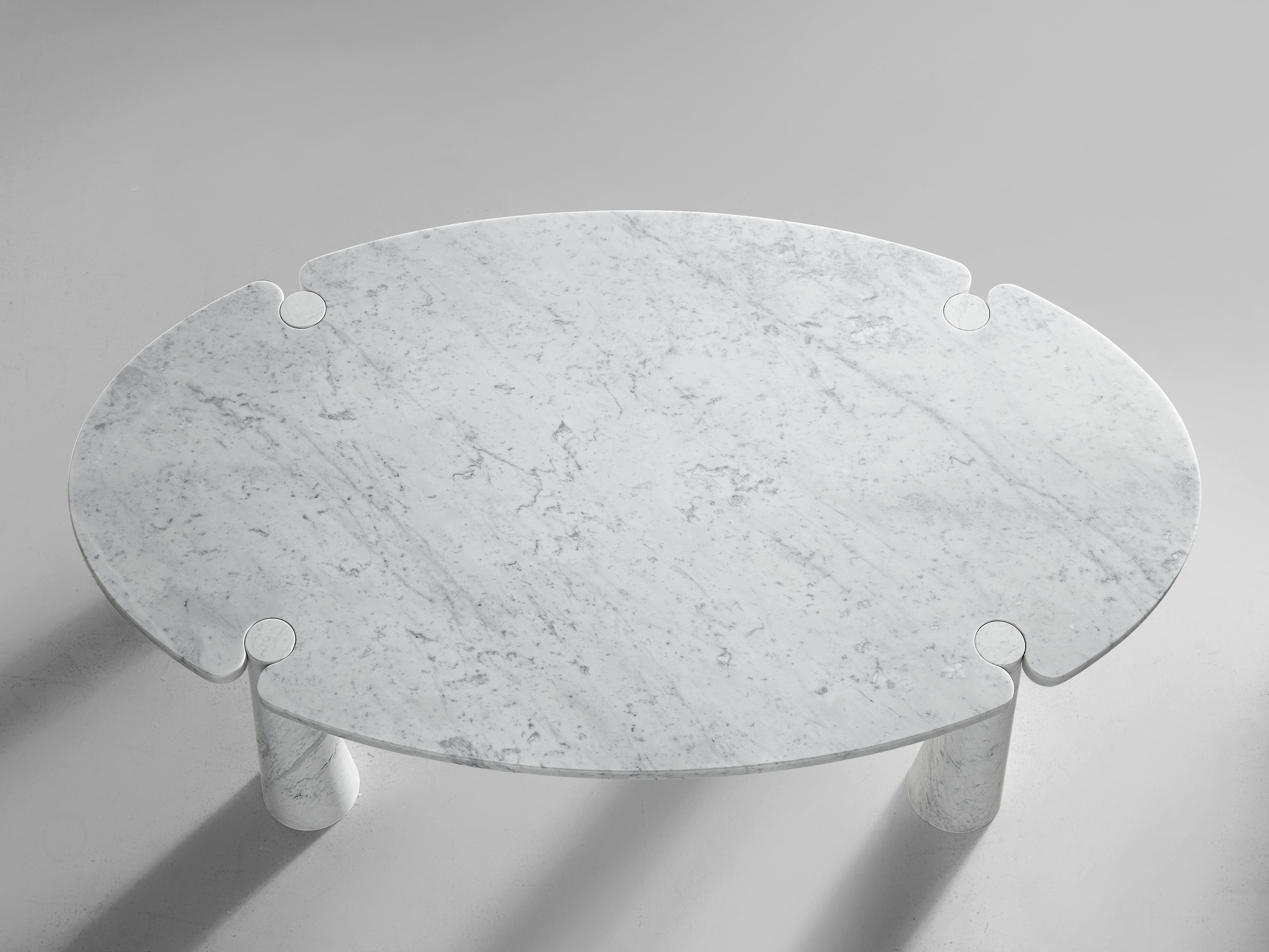 Late 20th Century Angelo Mangiarotti 'Eros' Marble Dining Table