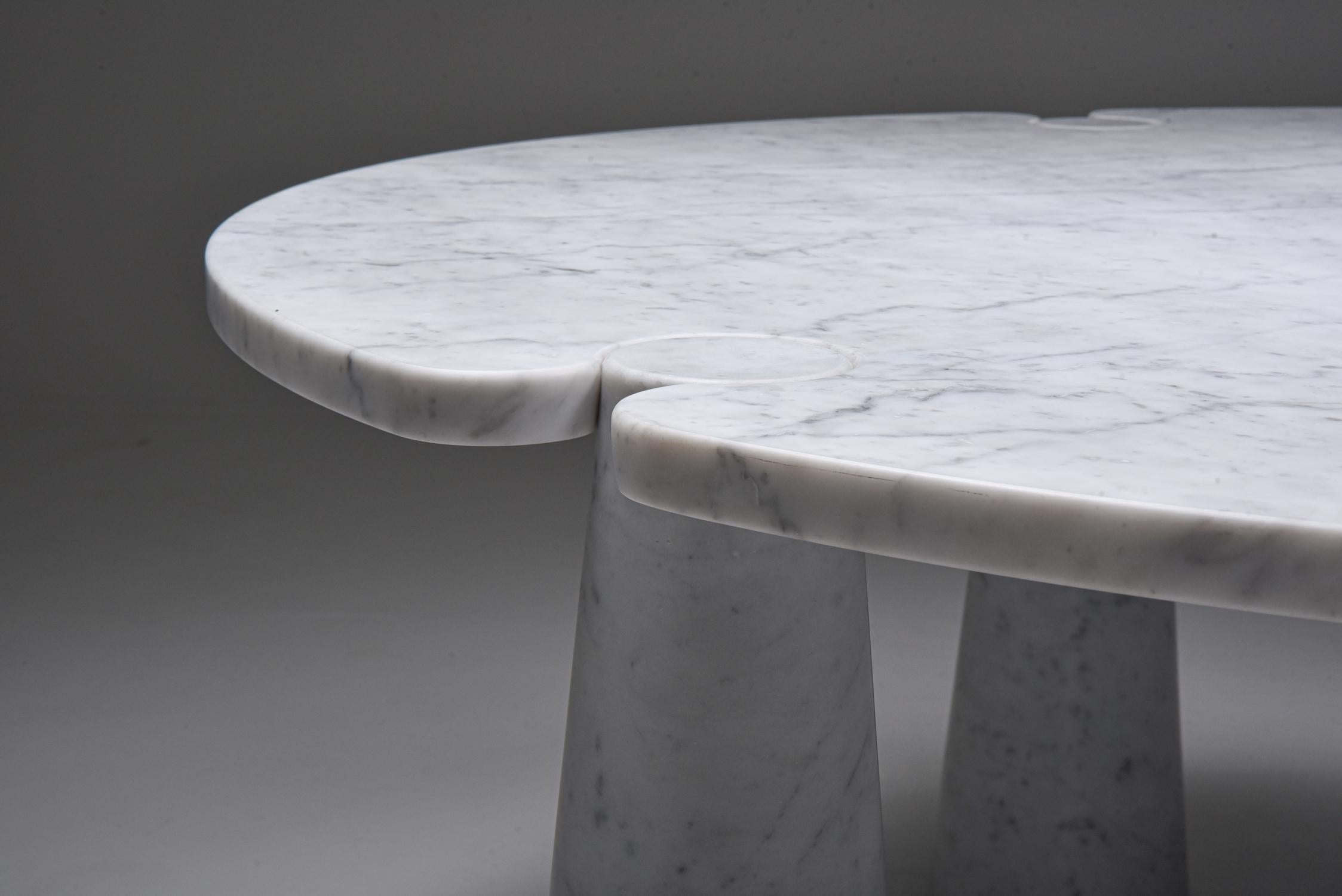 Angelo Mangiarotti 'Eros' Round Marble Dining Table, 1970s 3