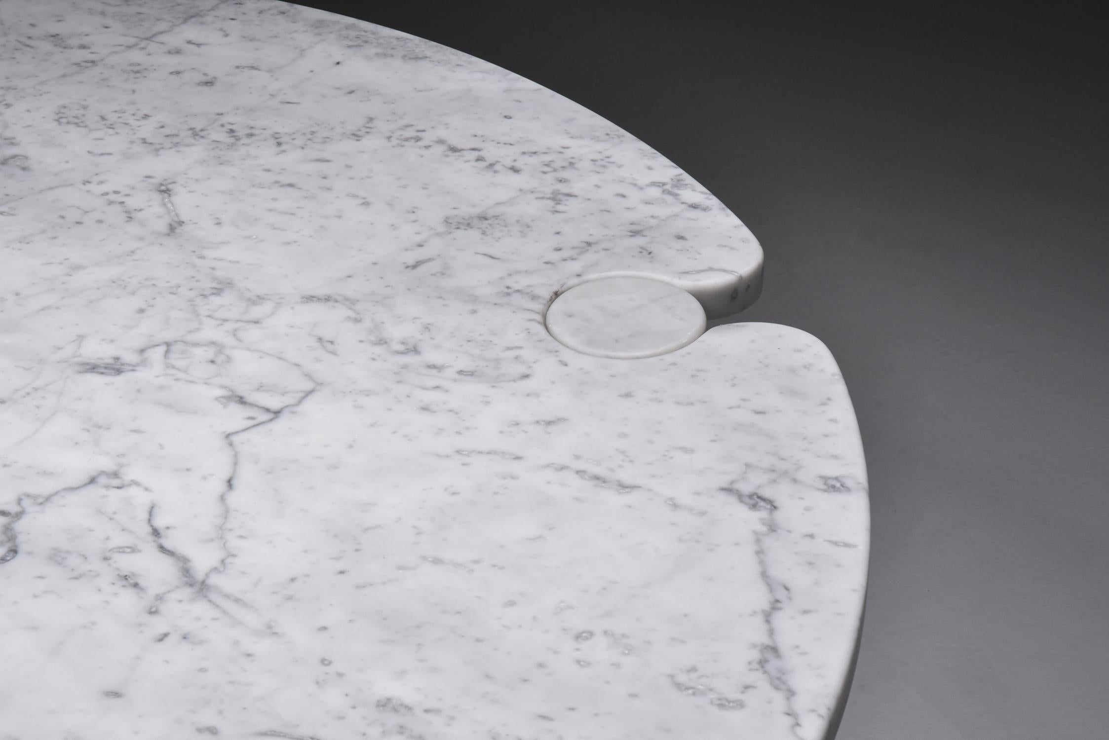 Angelo Mangiarotti 'Eros' Round Marble Dining Table, 1970s 2