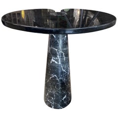 Angelo Mangiarotti 'Eros' Side Table in Black Marble, Italy, 1970