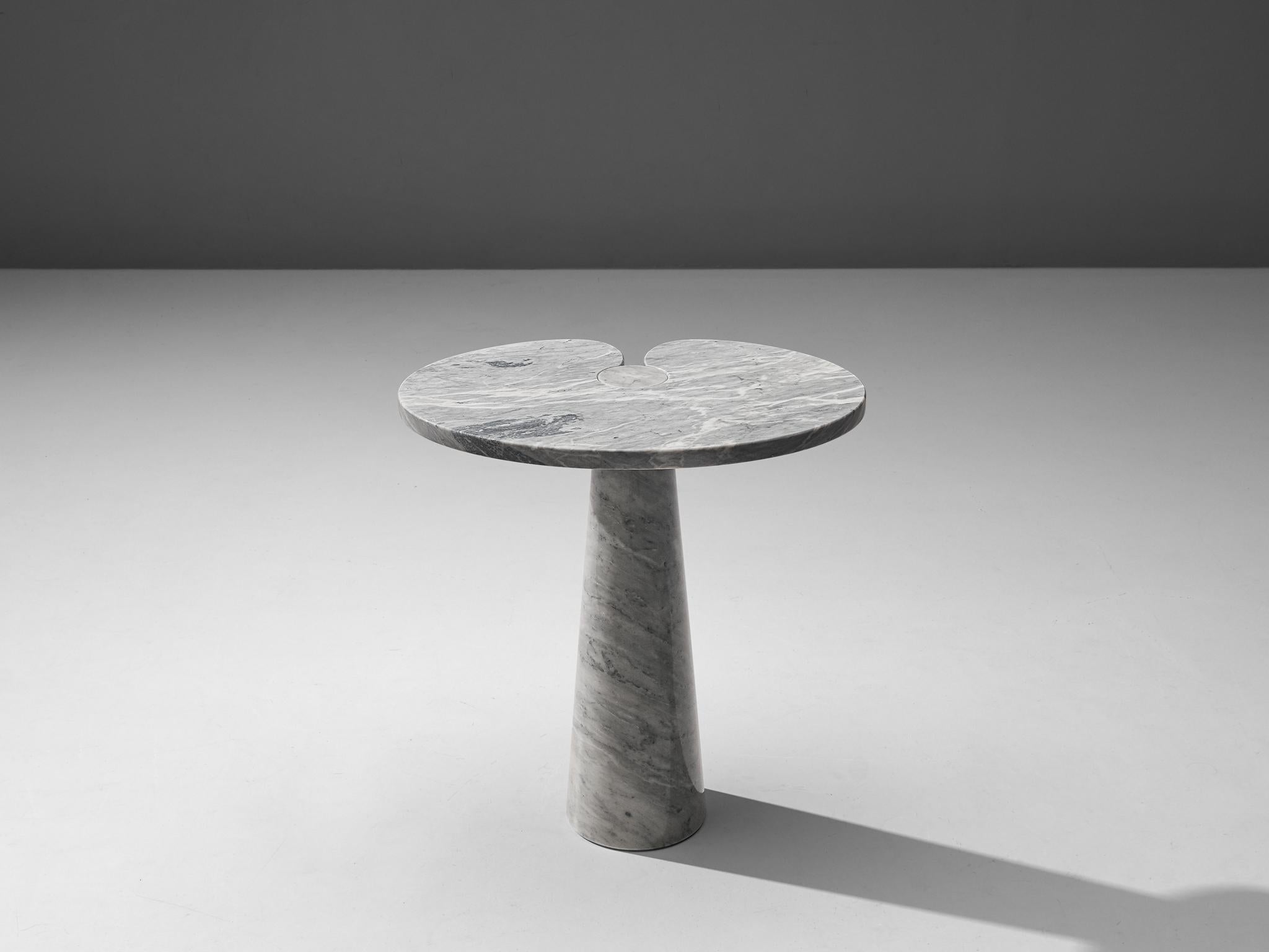 Angelo Mangiarotti, side table 'Eros', white marble, Italy, 1970s

This sculptural table by Angelo Mangiarotti is a skillful example of postmodern design. The lotus leaf like side table features no joints or clamps and is architectural in its