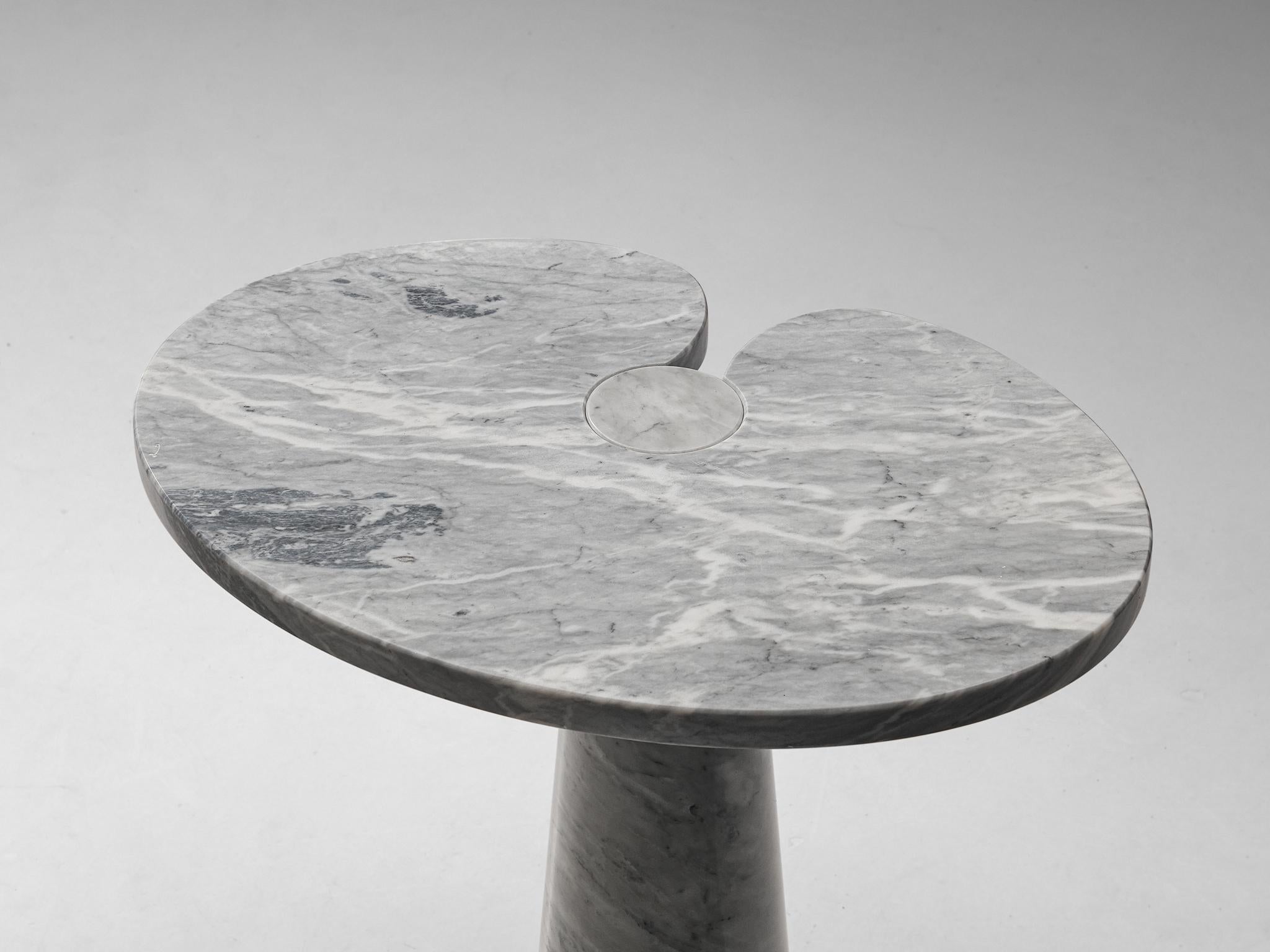 Late 20th Century Angelo Mangiarotti 'Eros' Side Table in Carrara Marble
