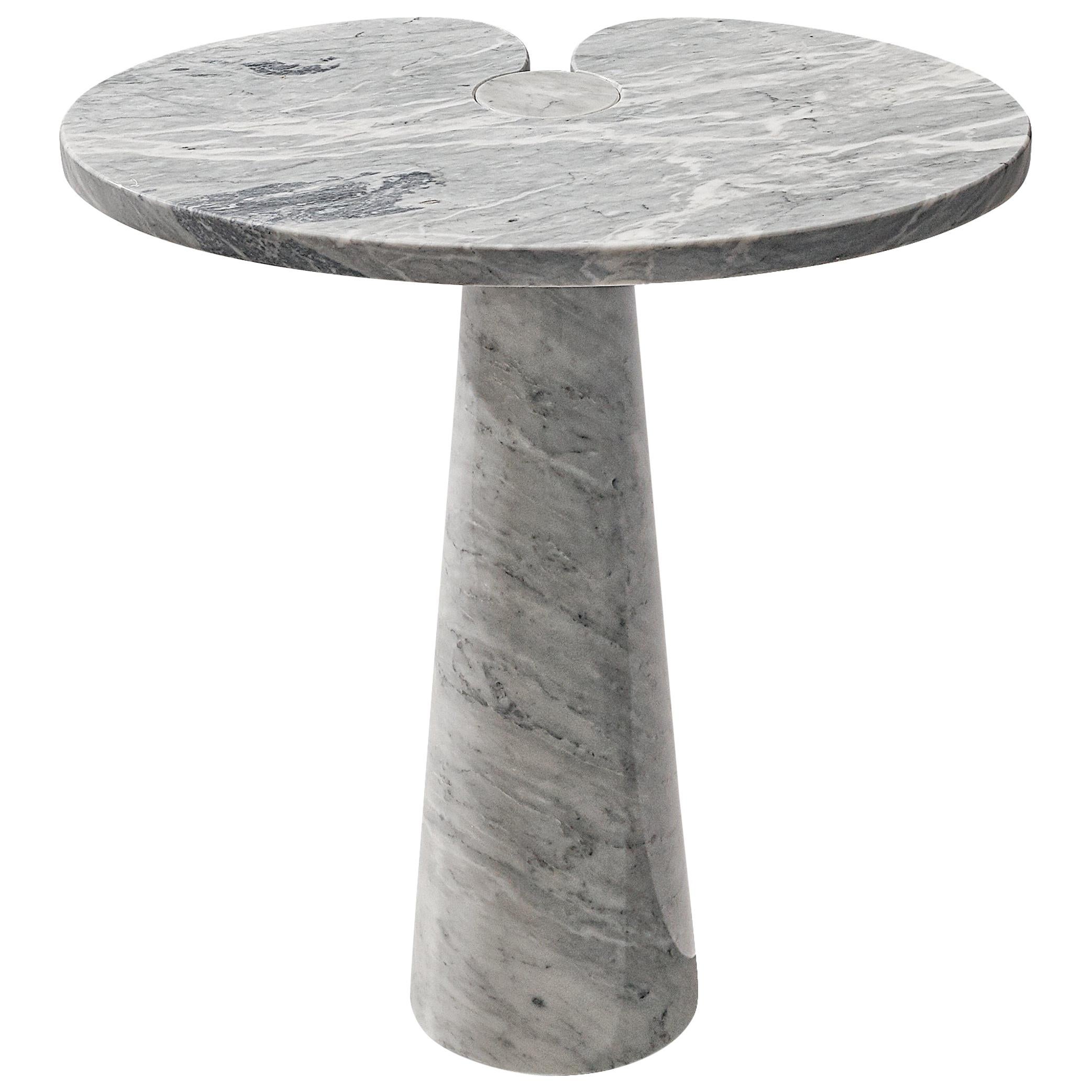 Angelo Mangiarotti 'Eros' Side Table in Carrara Marble