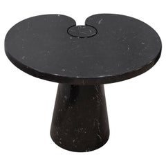Angelo Mangiarotti Eros Side Table in Polished Black Marble 1970s