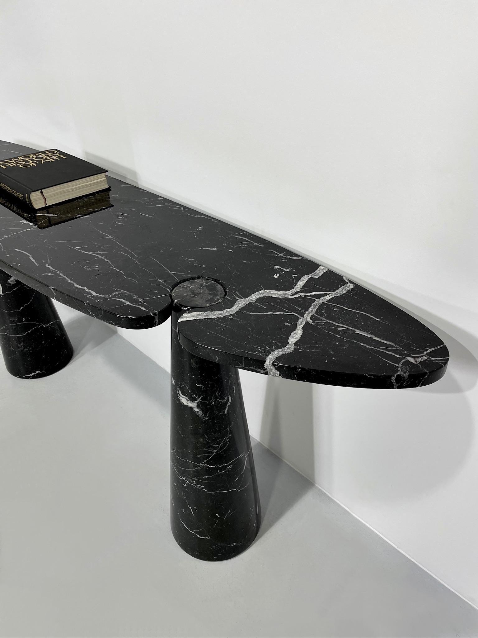 Angelo Mangiarotti Eros Style Console Table For Sale 1