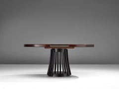 Angelo Mangiarotti Ausziehbarer Tisch in Mahagoni