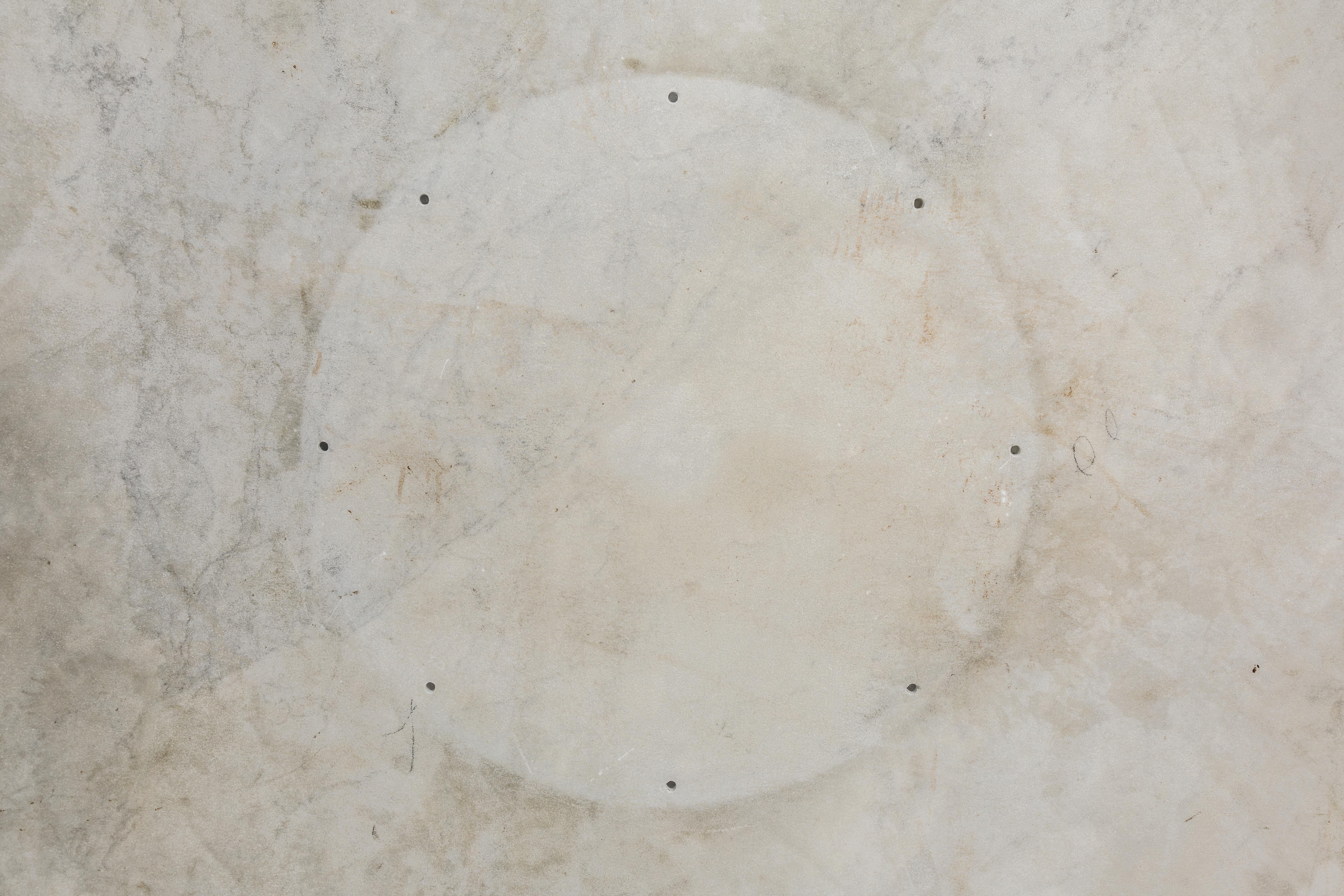 Angelo Mangiarotti Rare Carrara Marble and Bronze Center / Dining Table 4
