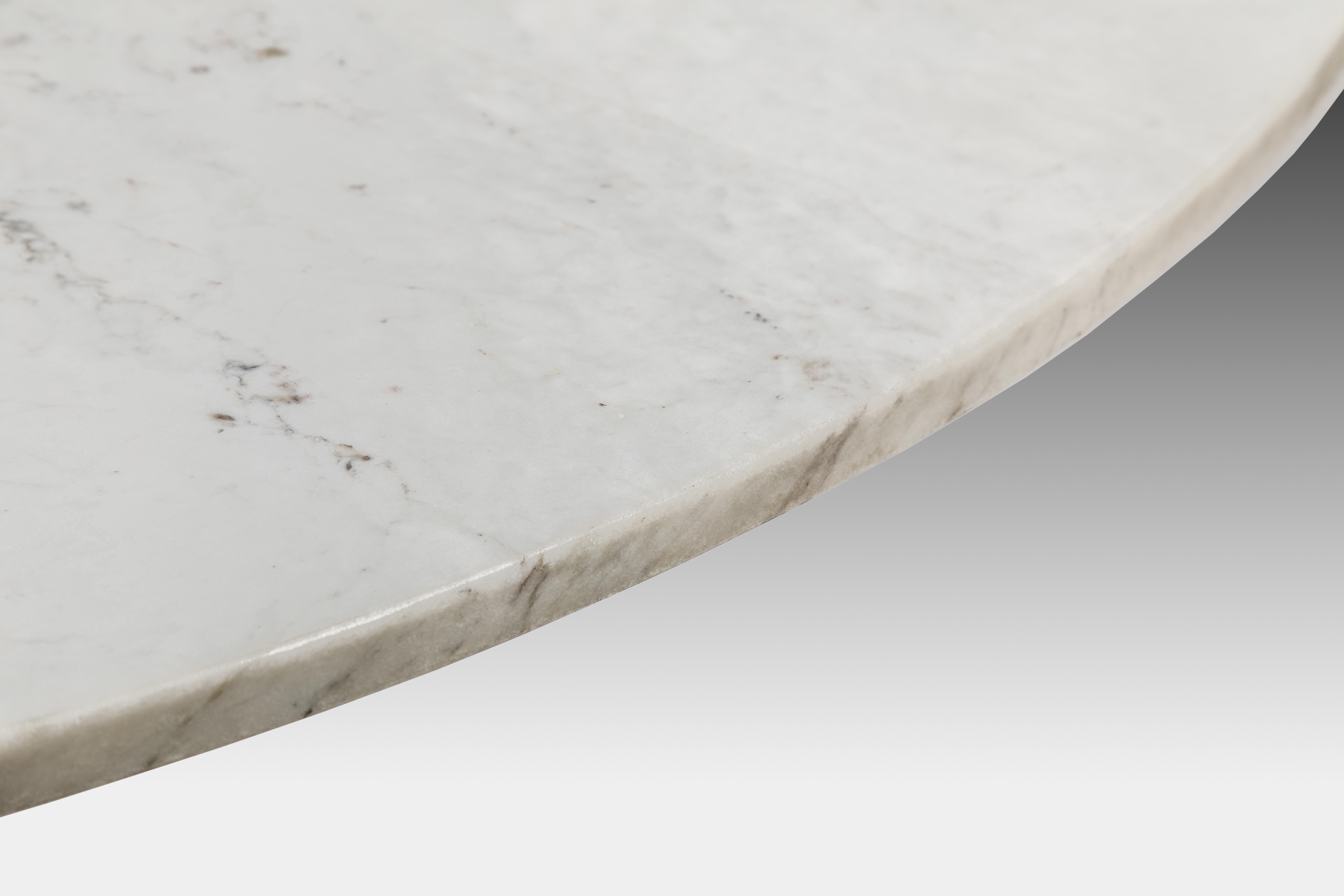 Angelo Mangiarotti Rare Carrara Marble and Bronze Center / Dining Table 2
