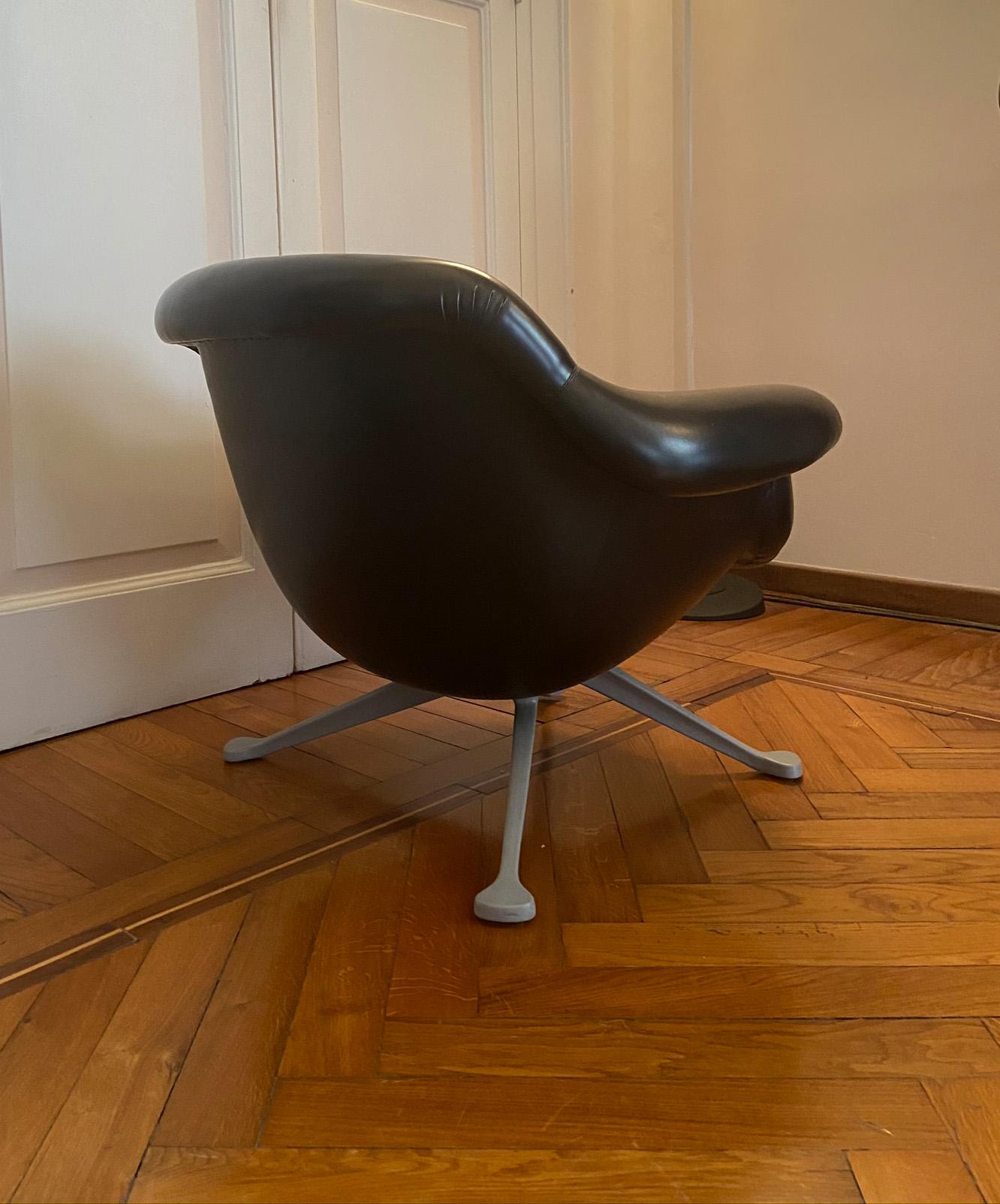 Italian Angelo Mangiarotti for Cassina Lounge Chair, Model 1110