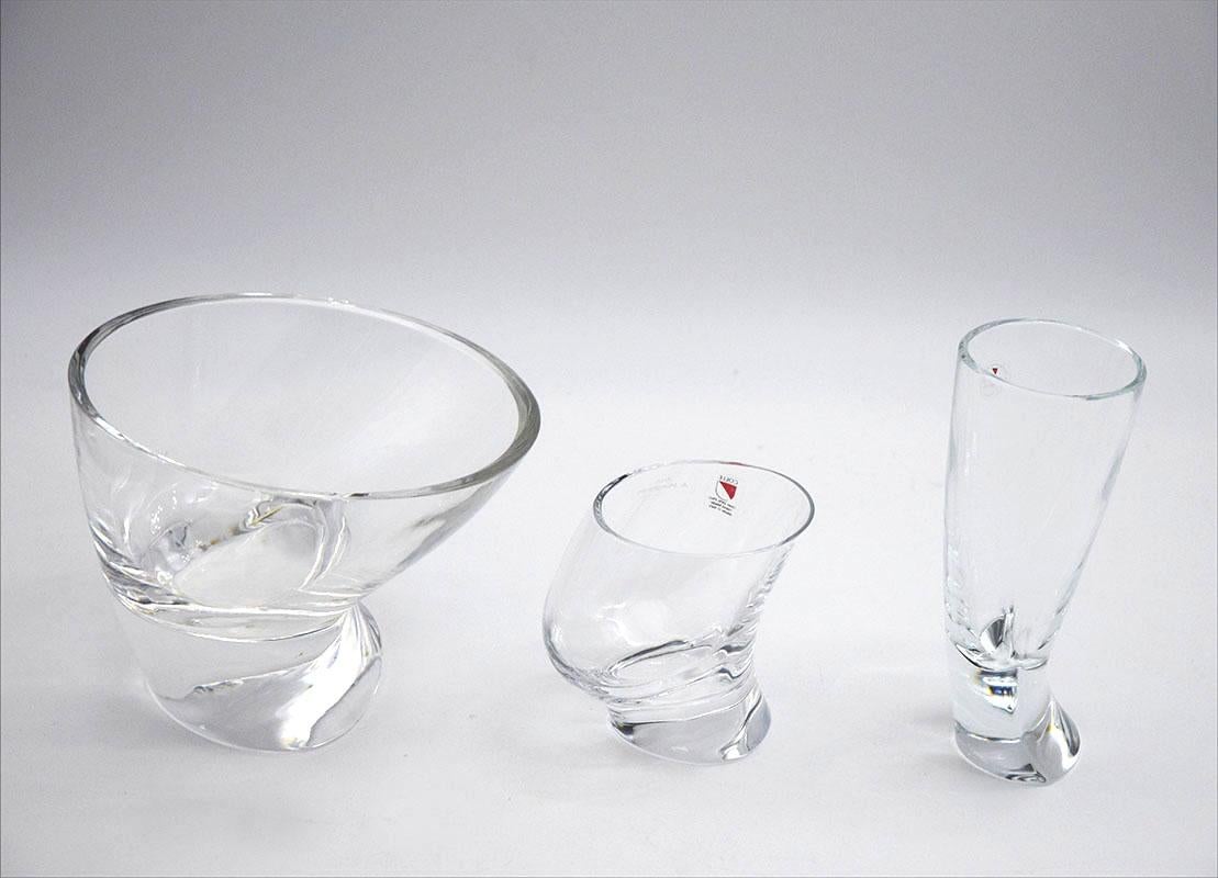 Angelo Mangiarotti for Cristallerie Il Colle 1970s drinking set In Excellent Condition For Sale In Parma, IT