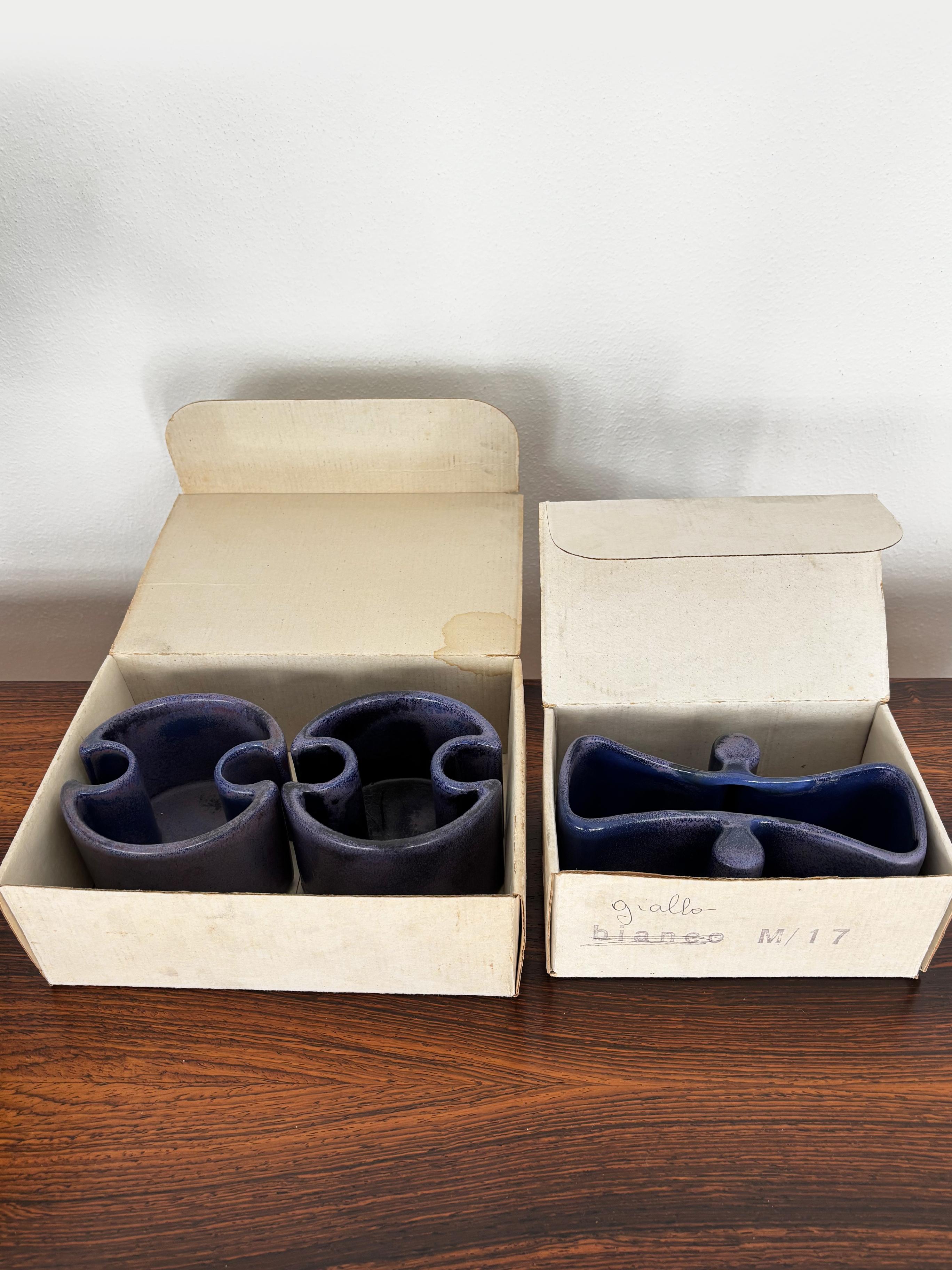 Angelo Mangiarotti per Fratelli Brambilla Centrotavola in ceramica italiana 1968 in vendita 3