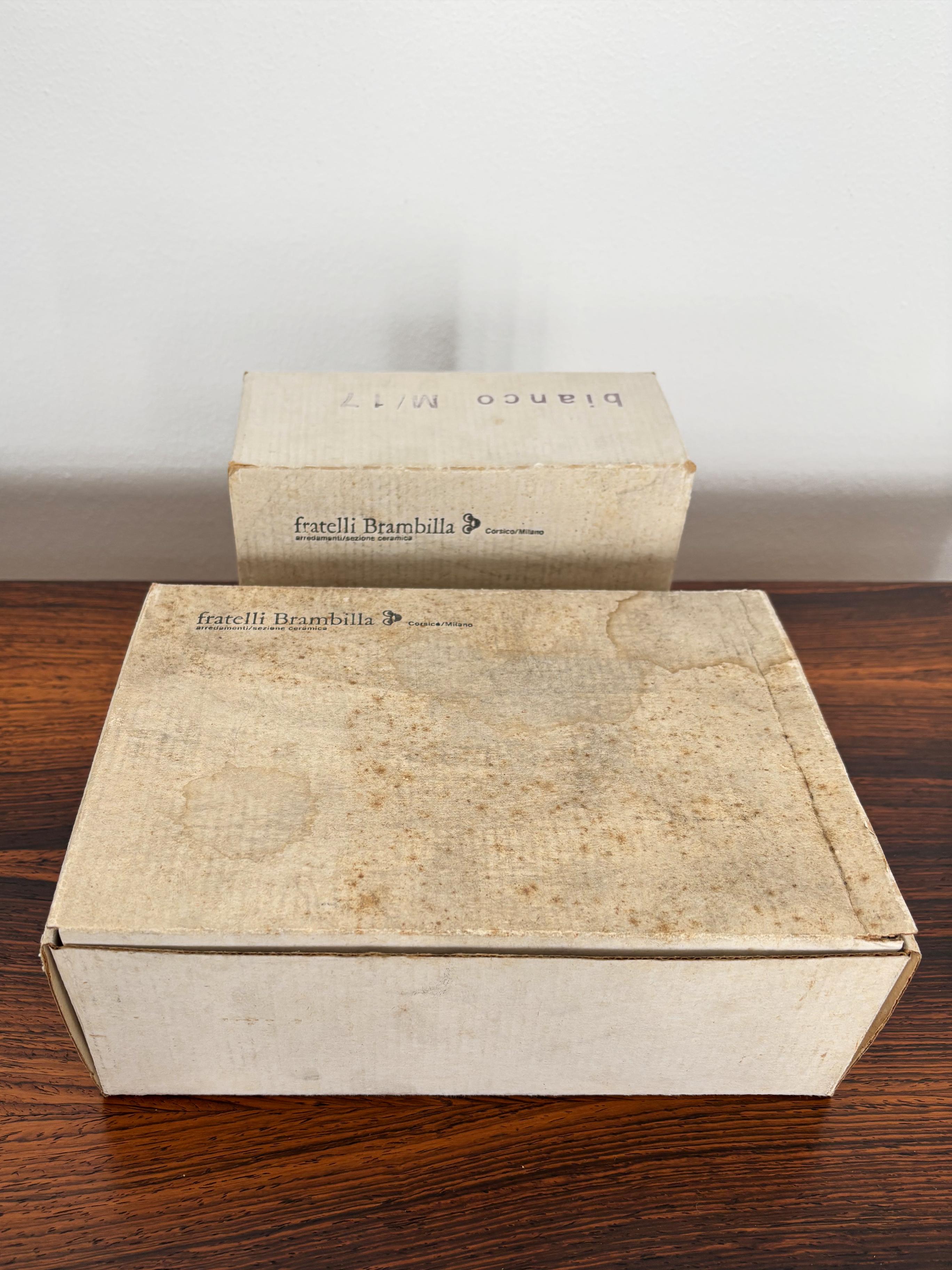 Angelo Mangiarotti per Fratelli Brambilla Centrotavola in ceramica italiana 1968 in vendita 1