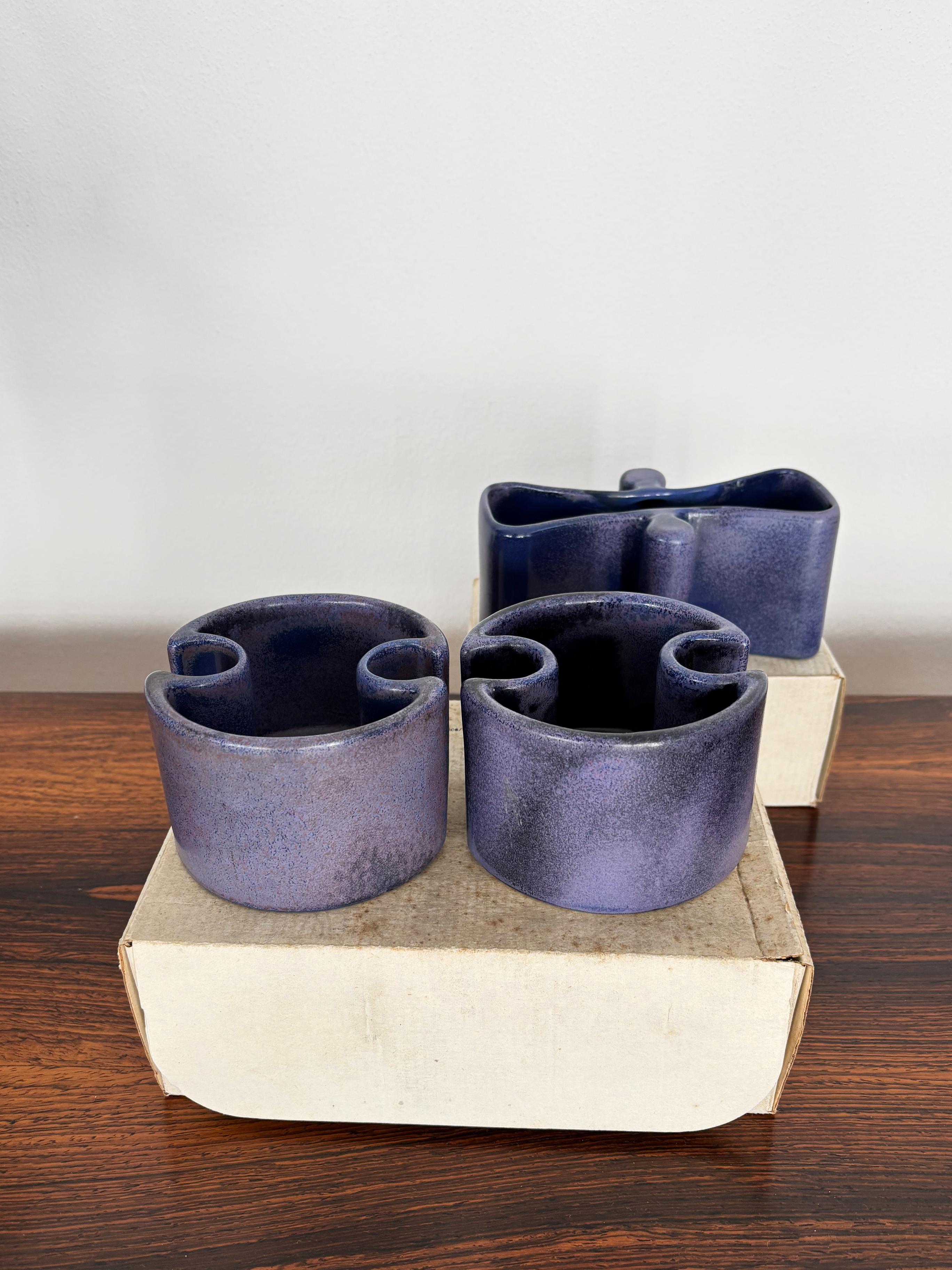 Angelo Mangiarotti per Fratelli Brambilla Centrotavola in ceramica italiana 1968 in vendita 2
