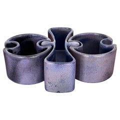 Angelo Mangiarotti per Fratelli Brambilla Centrotavola in ceramica italiana 1968