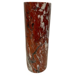 Angelo Mangiarotti For Knoll Calacutta Marble Tall Cylinder Vase