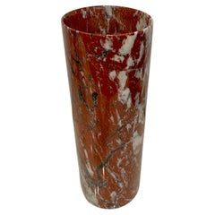Angelo Mangiarotti For Knoll Calacutta Marble Tall Cylinder Vase