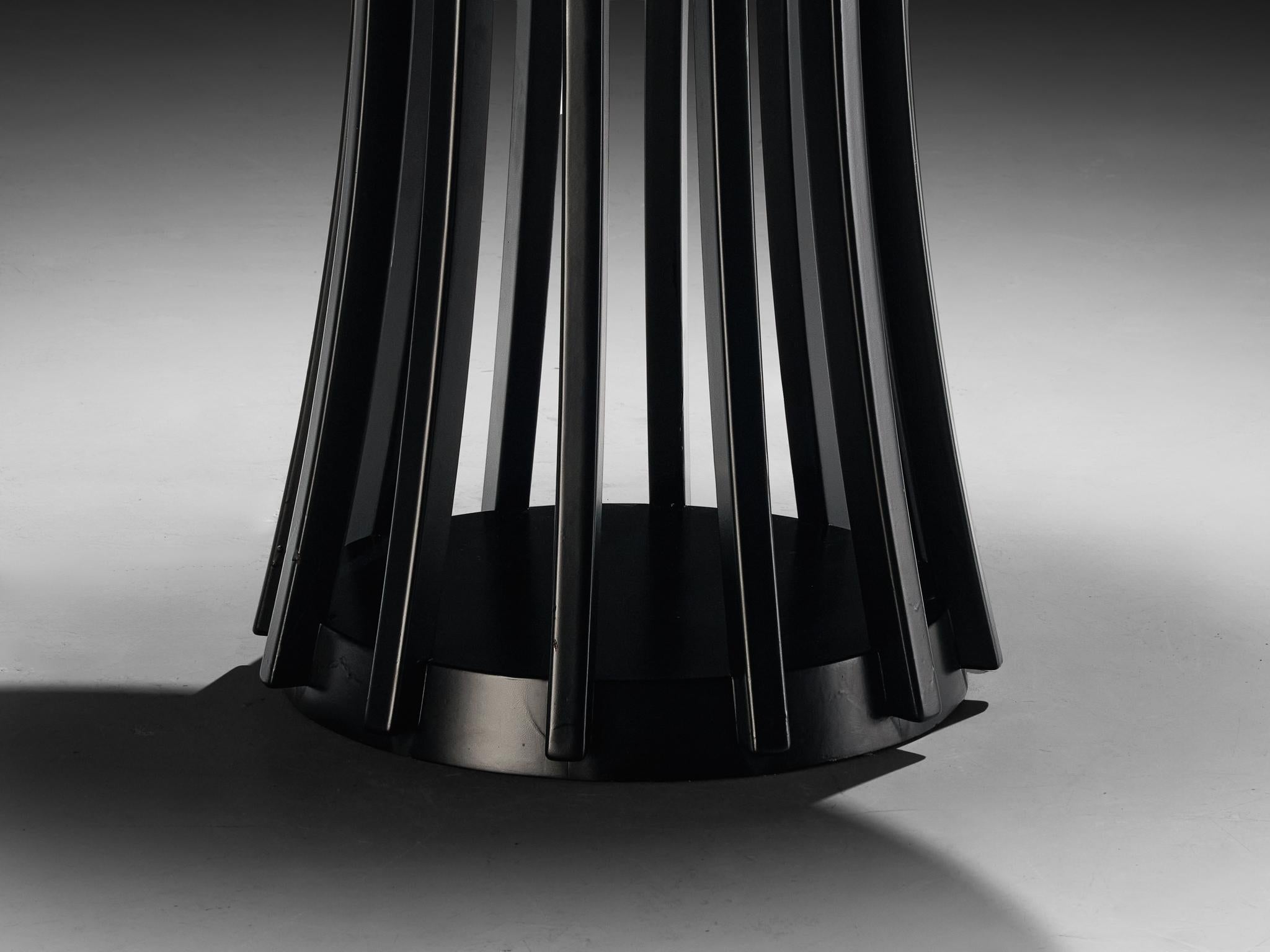 Italian Angelo Mangiarotti for La Sorgente del Mobile 'Programma S11' Extendable Round Dining Table For Sale