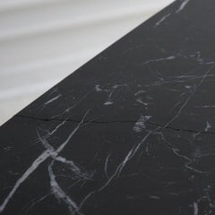 Angelo Mangiarotti for Skipper Black Marble Eros Console in Nero Marquina