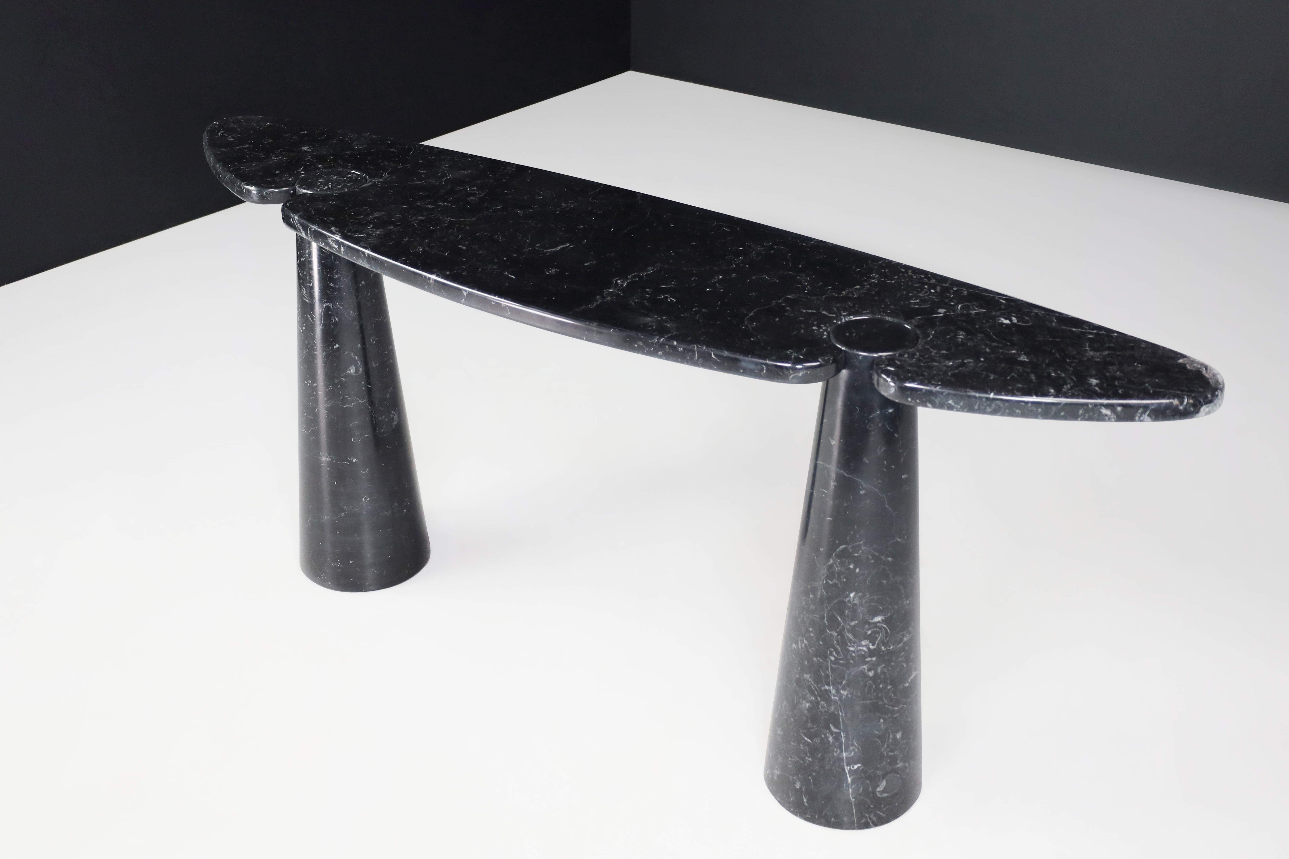 Angelo Mangiarotti for Skipper Black Marquina Marble 