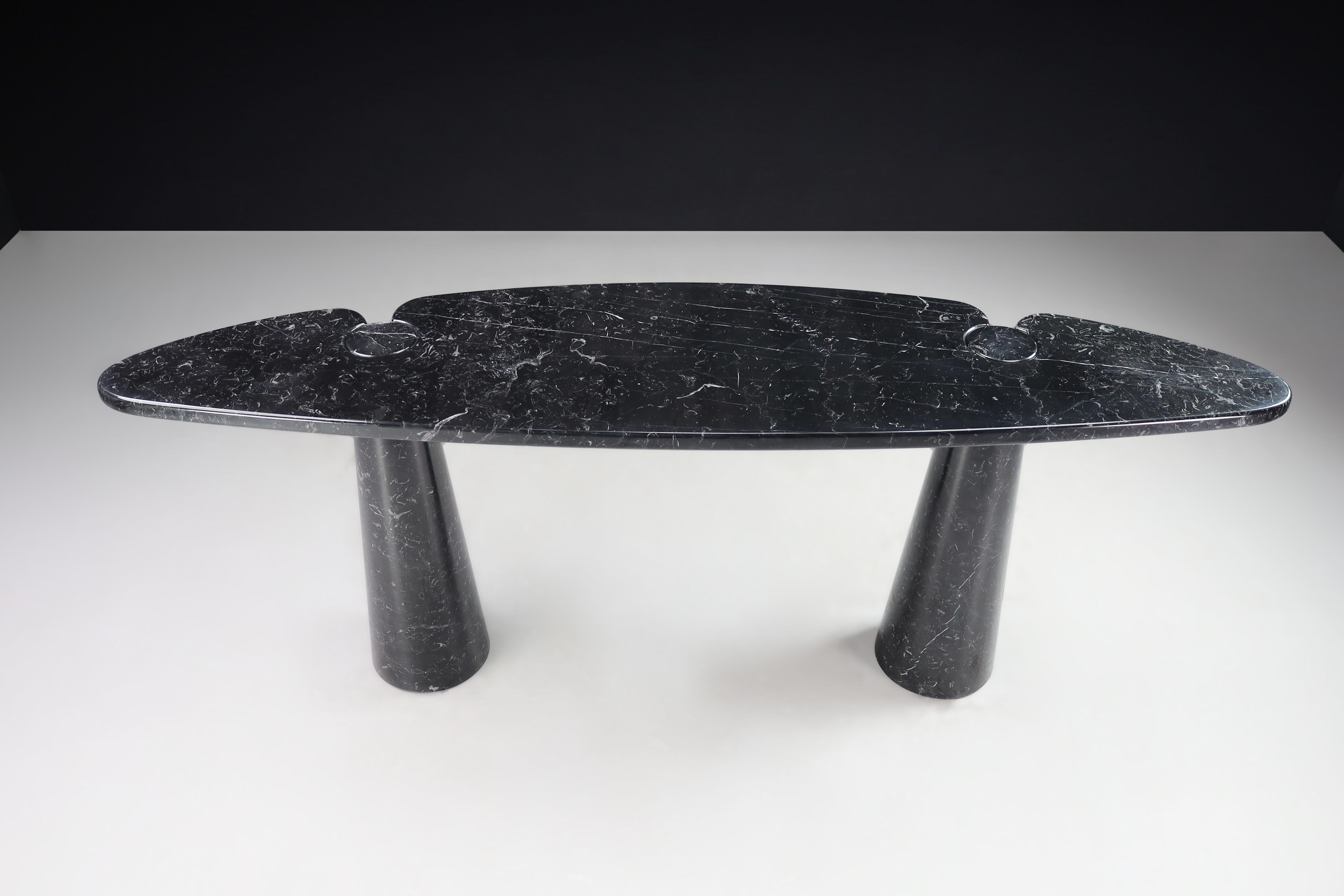 Angelo Mangiarotti for skipper black Marquina marble 