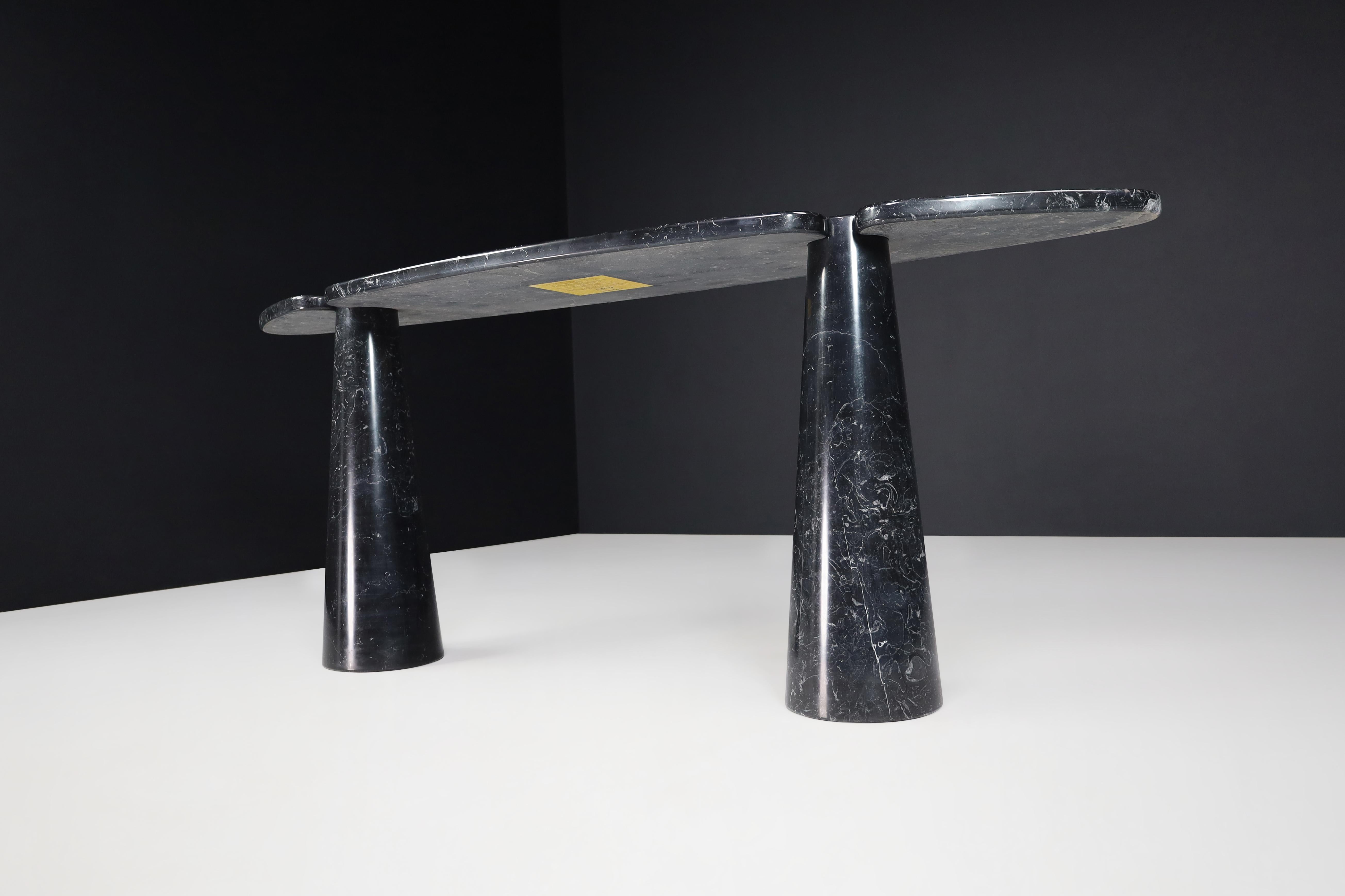 Angelo Mangiarotti for Skipper Black Marquina Marble 